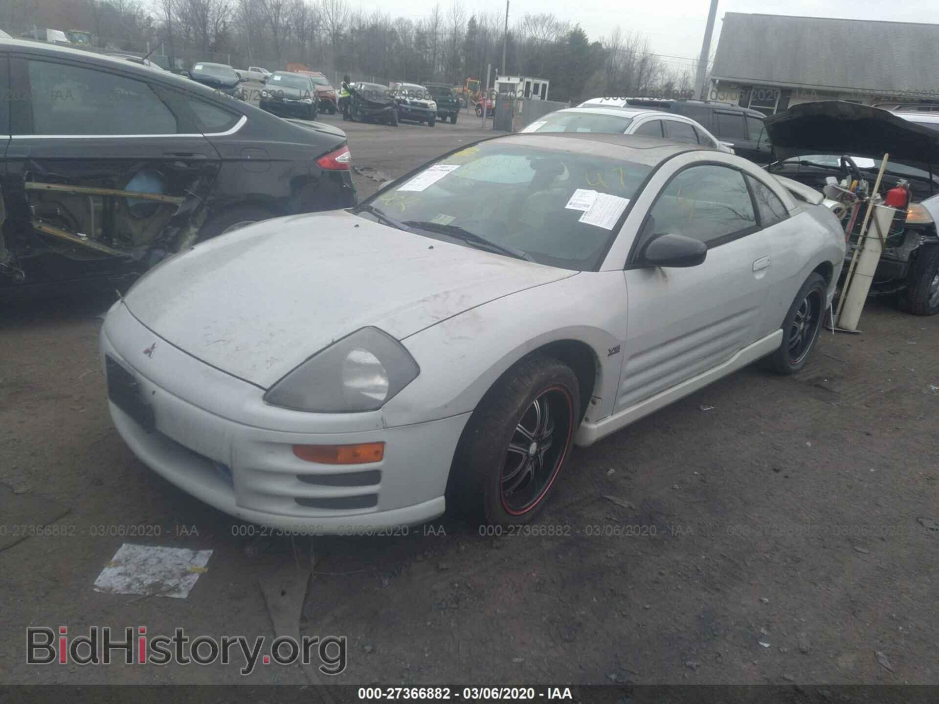 2001 MITSUBISHI ECLIPSE - VIN: 4A3AC84H61E175087 - Фото 2