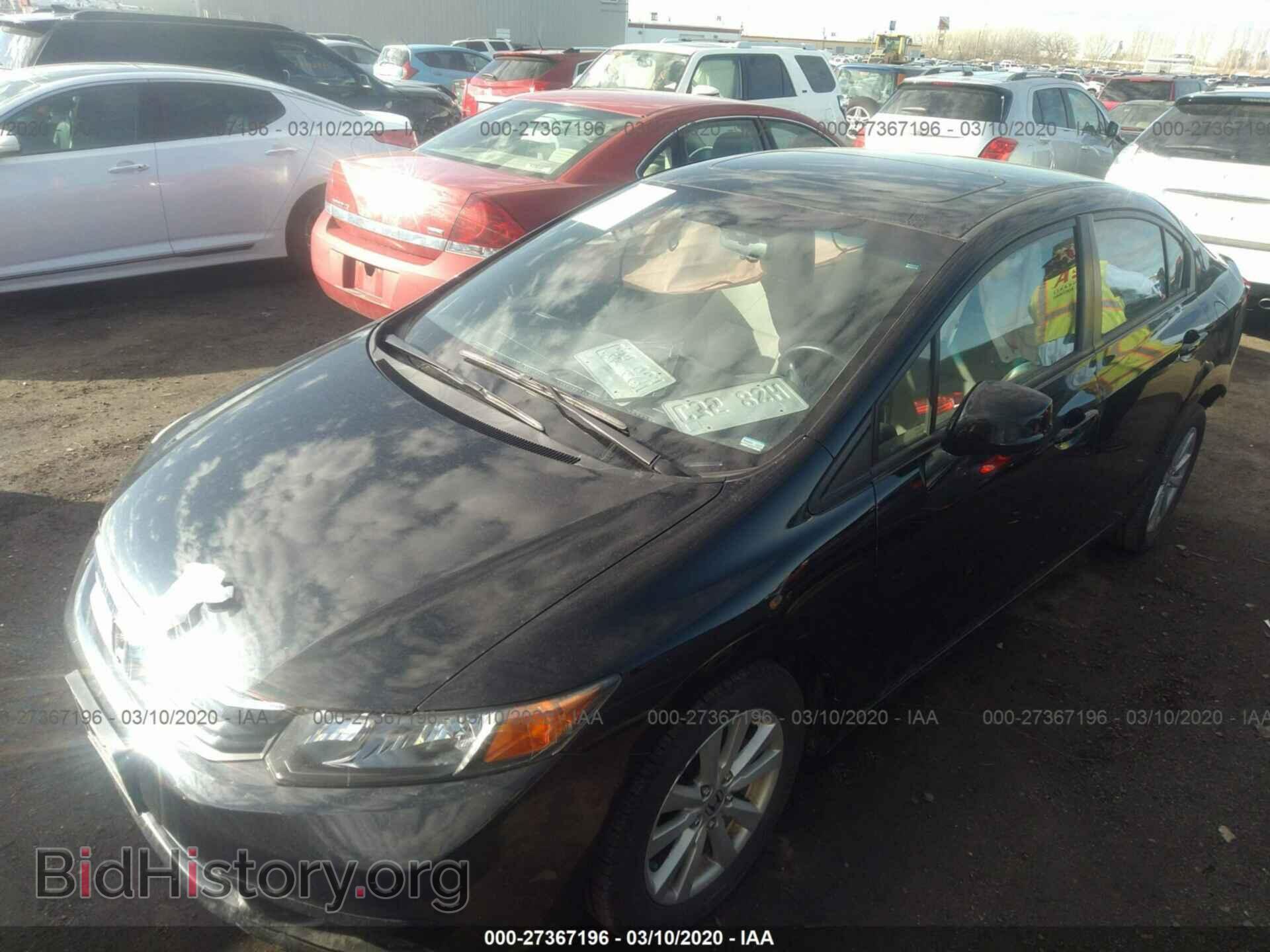 2012 HONDA CIVIC - VIN: 2HGFB2F8XCH597124 - Фото 2