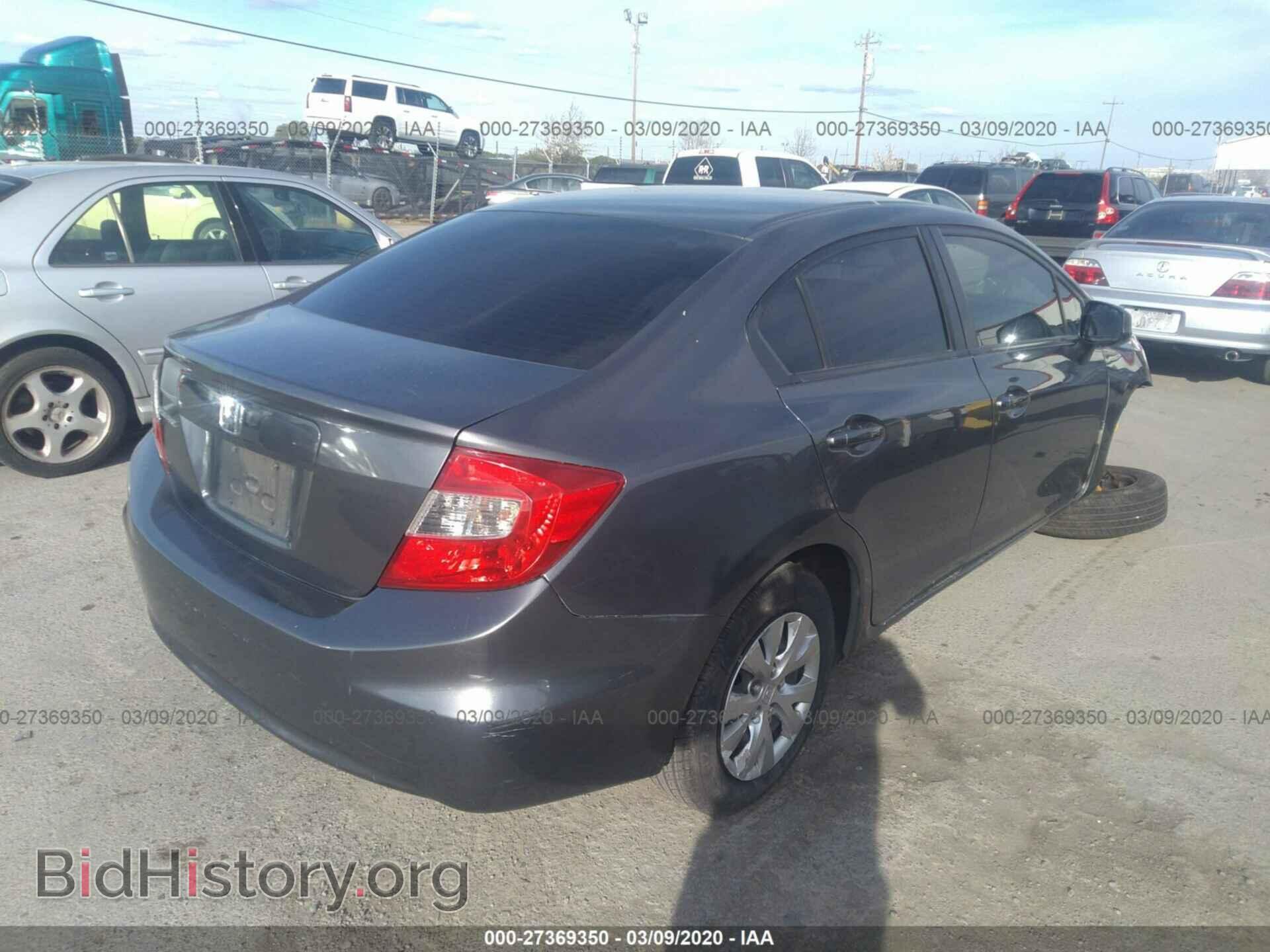 2012 HONDA CIVIC - VIN: 19XFB2F55CE327749 - Фото 4