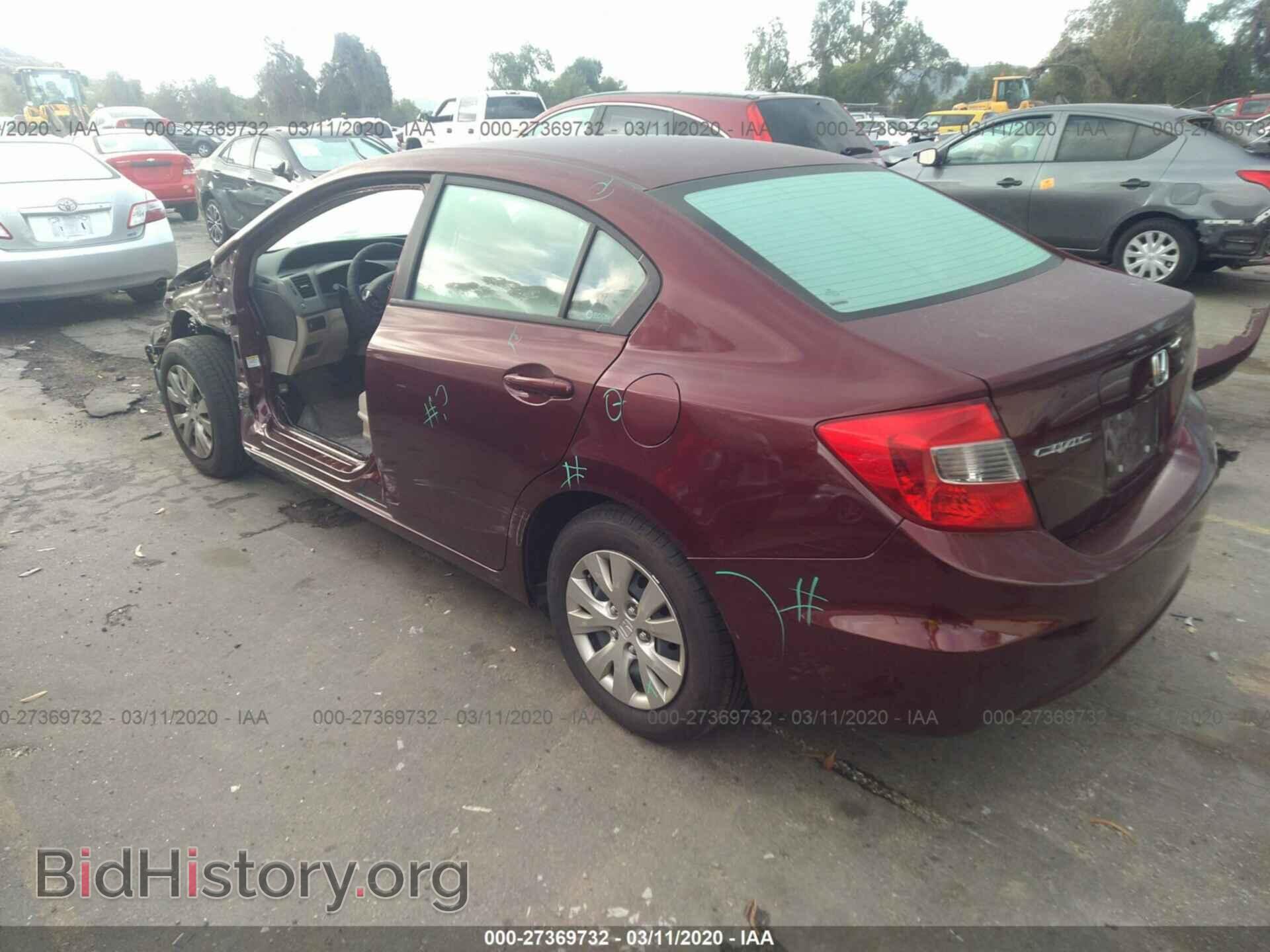 2012 HONDA CIVIC - VIN: 19XFB2F55CE358693 - Фото 3