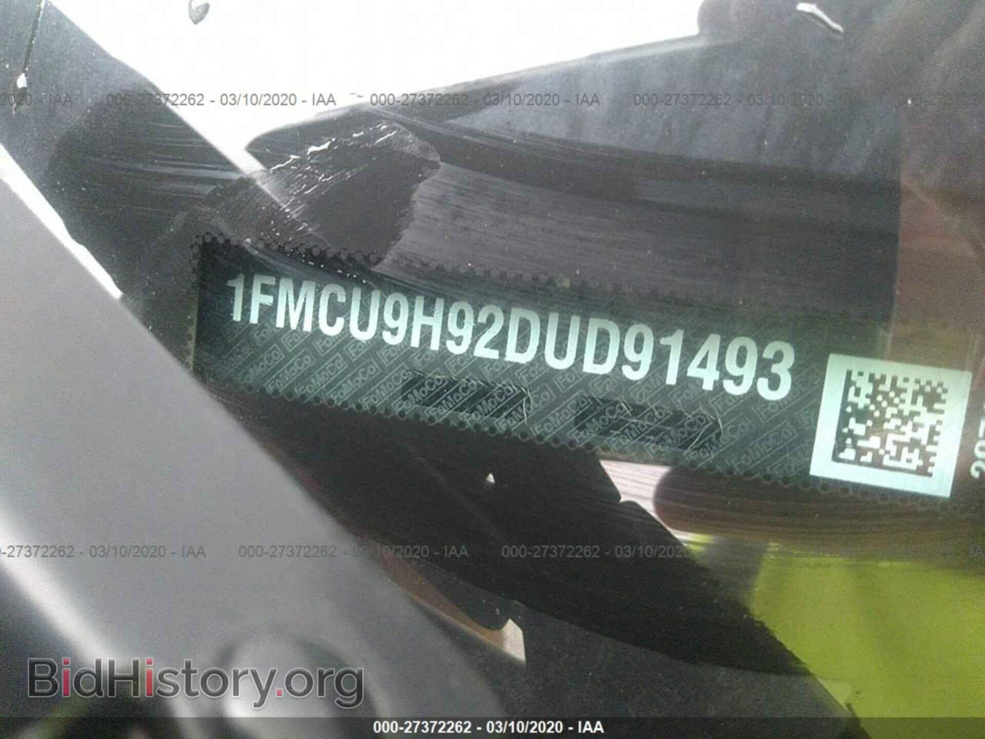 2013 FORD ESCAPE - VIN: 1FMCU9H92DUD91493 - Фото 9