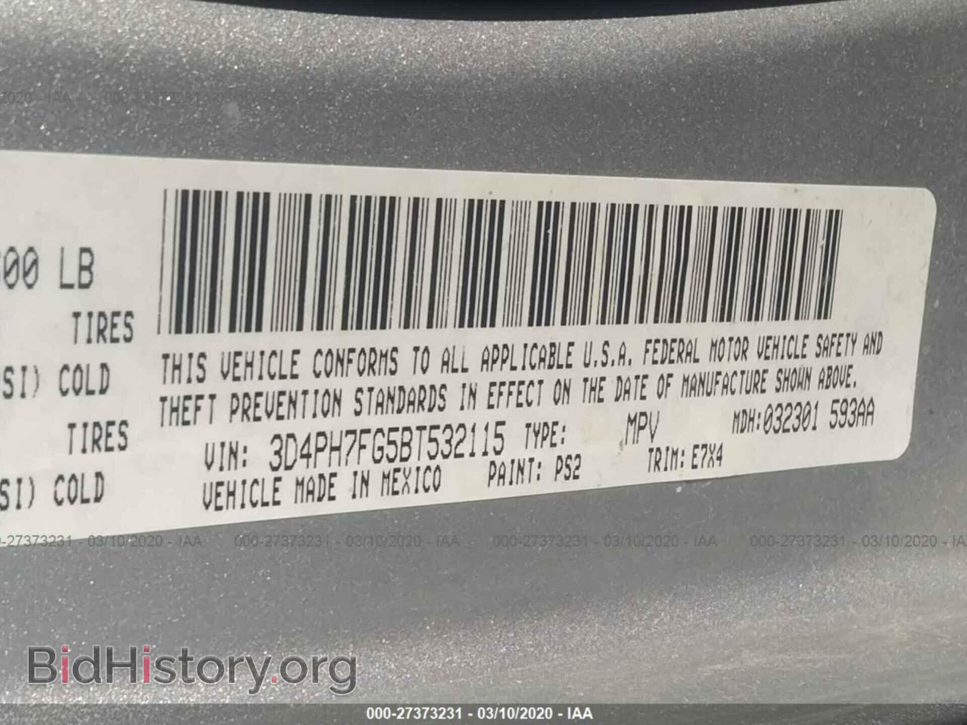 2011 DODGE JOURNEY - VIN: 3D4PH7FG5BT532115 - Photo 9