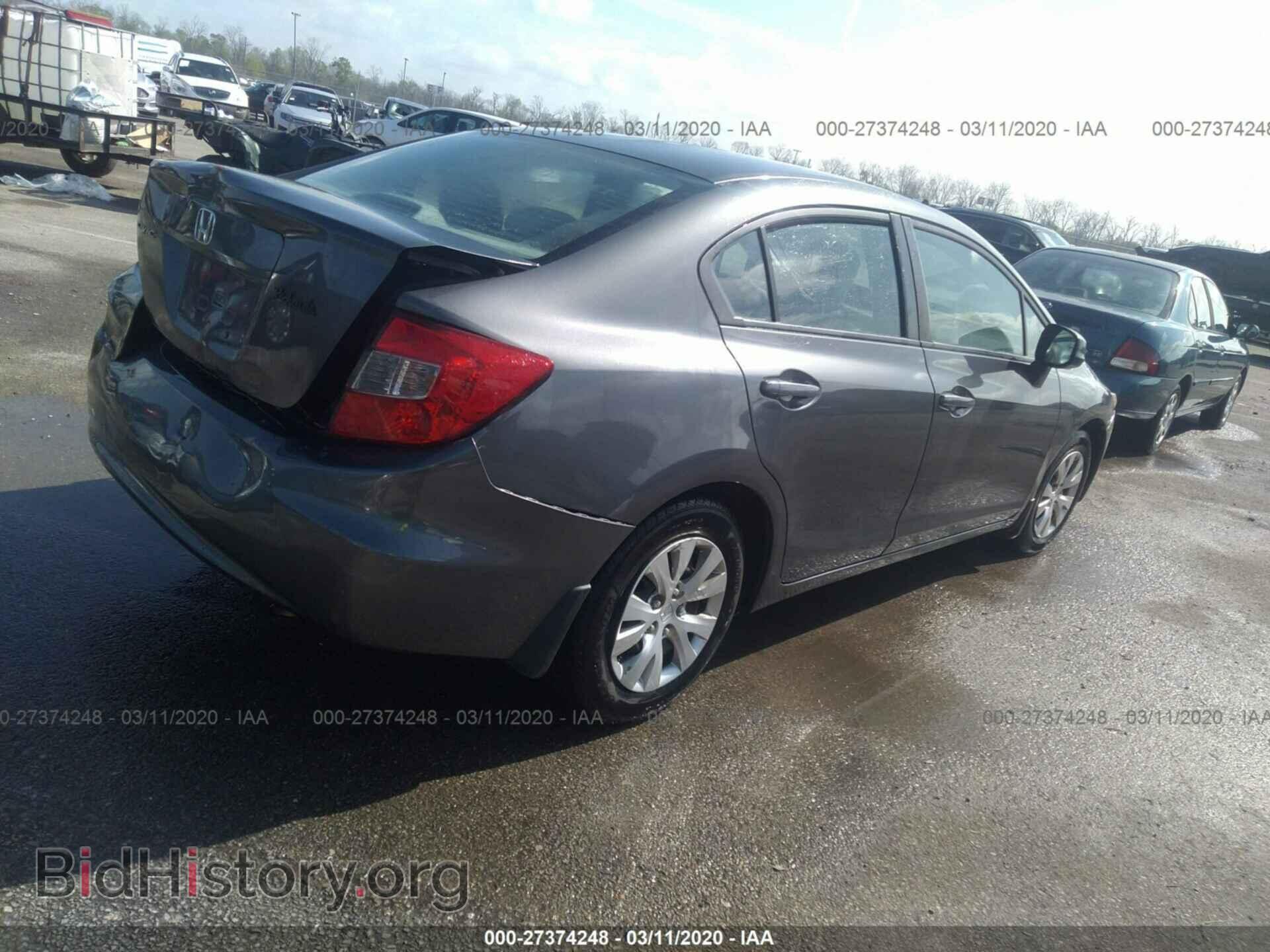 2012 HONDA CIVIC - VIN: 2HGFB2F59CH565027 - Фото 4
