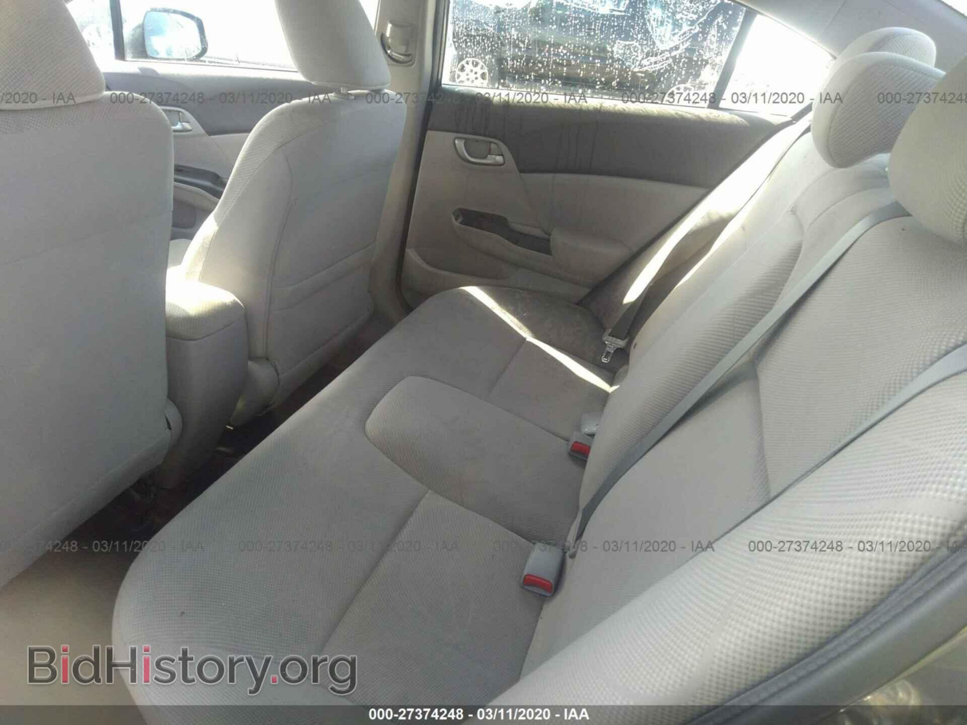 2012 HONDA CIVIC - VIN: 2HGFB2F59CH565027 - Фото 8