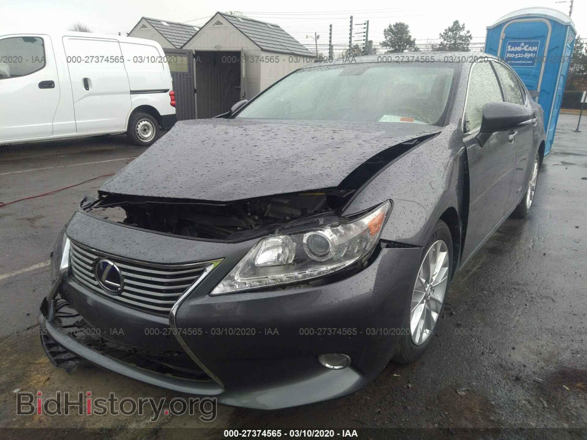 2013 LEXUS ES 300H - VIN: JTHBW1GG9D2000295 - Фото 2