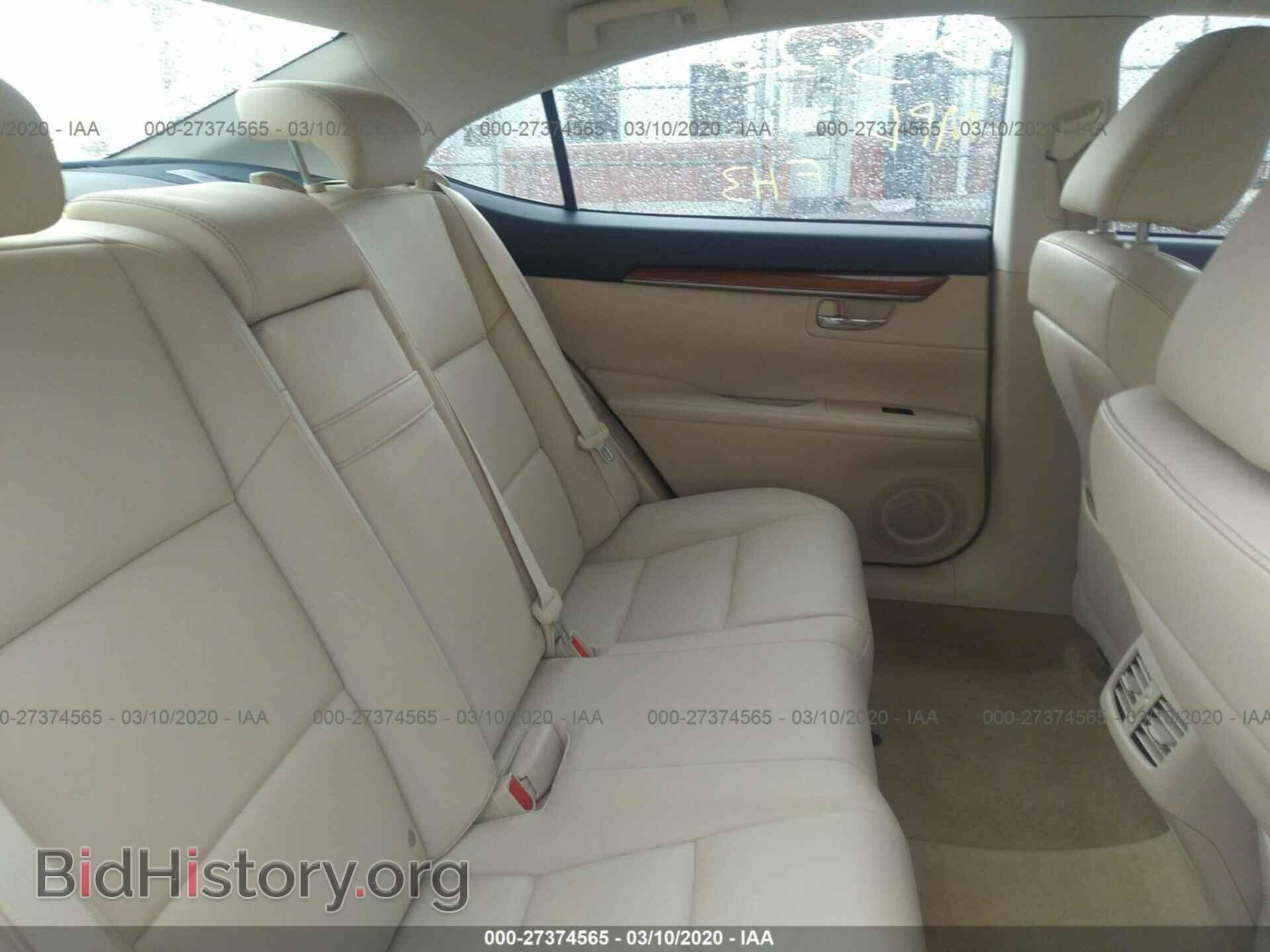 2013 LEXUS ES 300H - VIN: JTHBW1GG9D2000295 - Фото 8