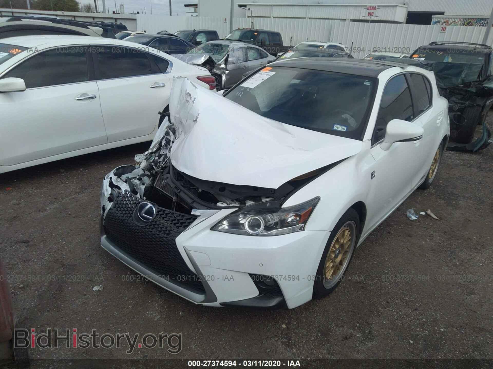 2014 LEXUS CT - VIN: JTHKD5BH6E2199689 - Фото 2