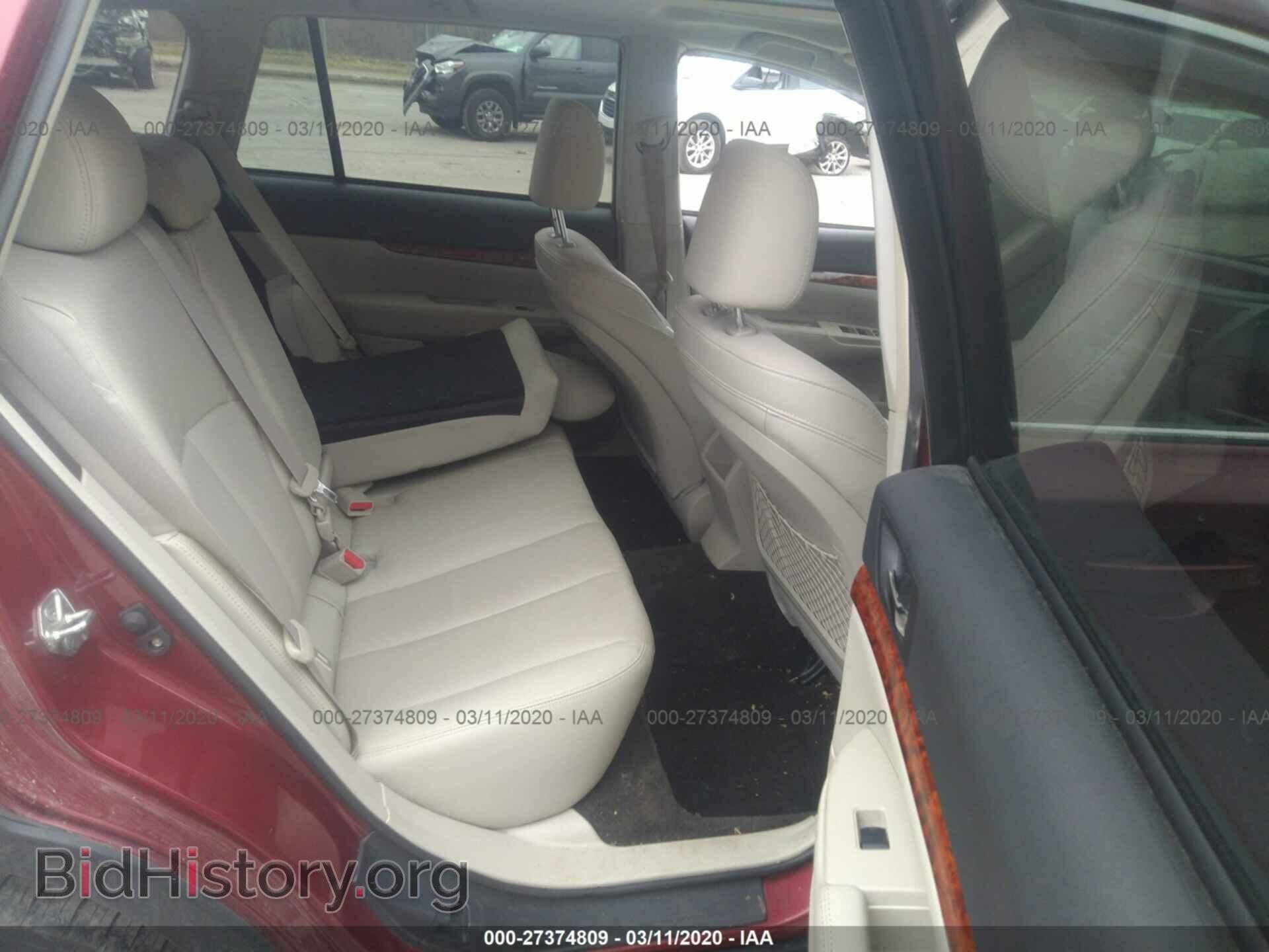 2011 SUBARU OUTBACK - VIN: 4S4BRBLC1B3439186 - Фото 8