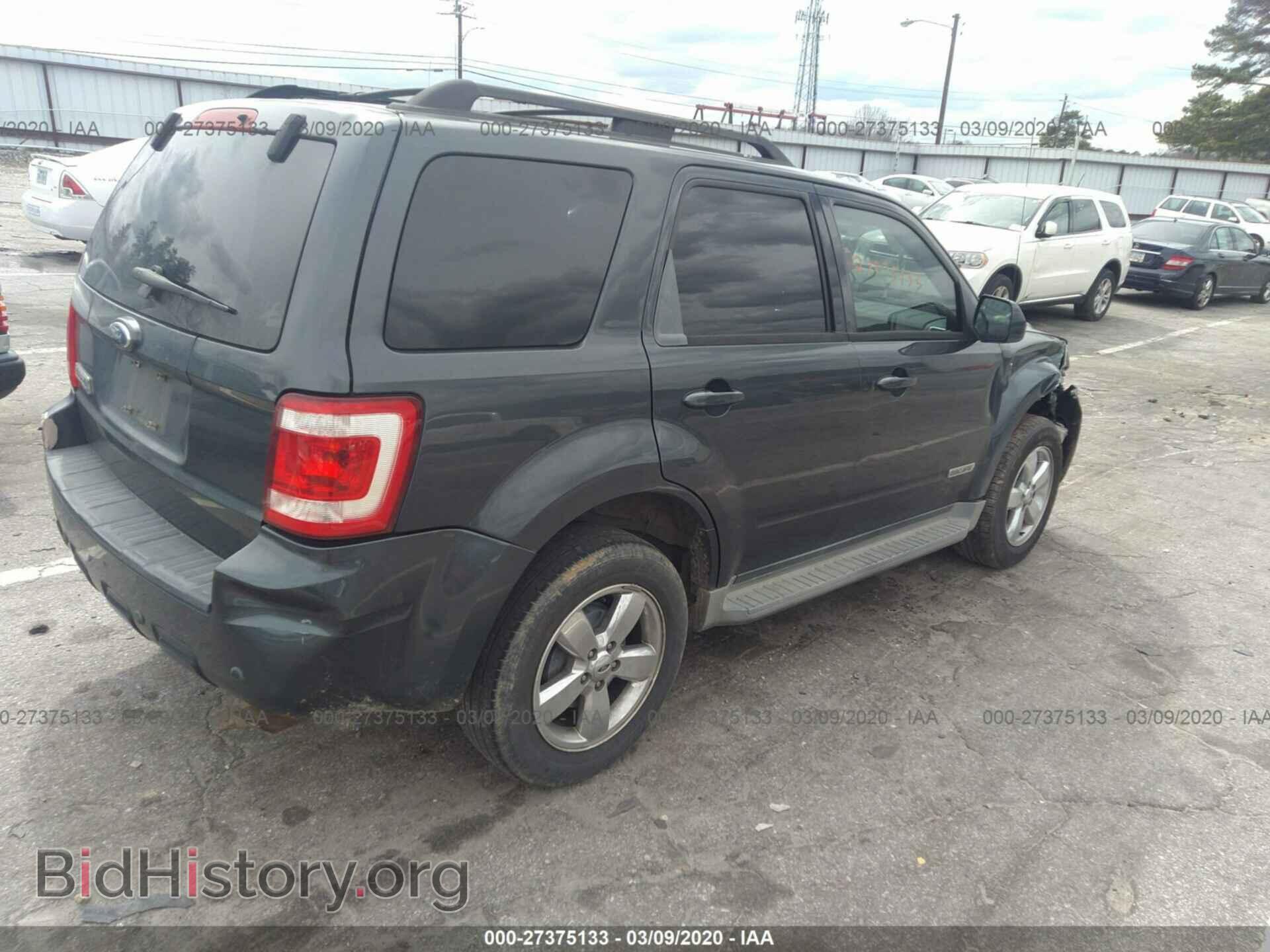 2008 FORD ESCAPE - VIN: 1FMCU04108KE46455 - Фото 4