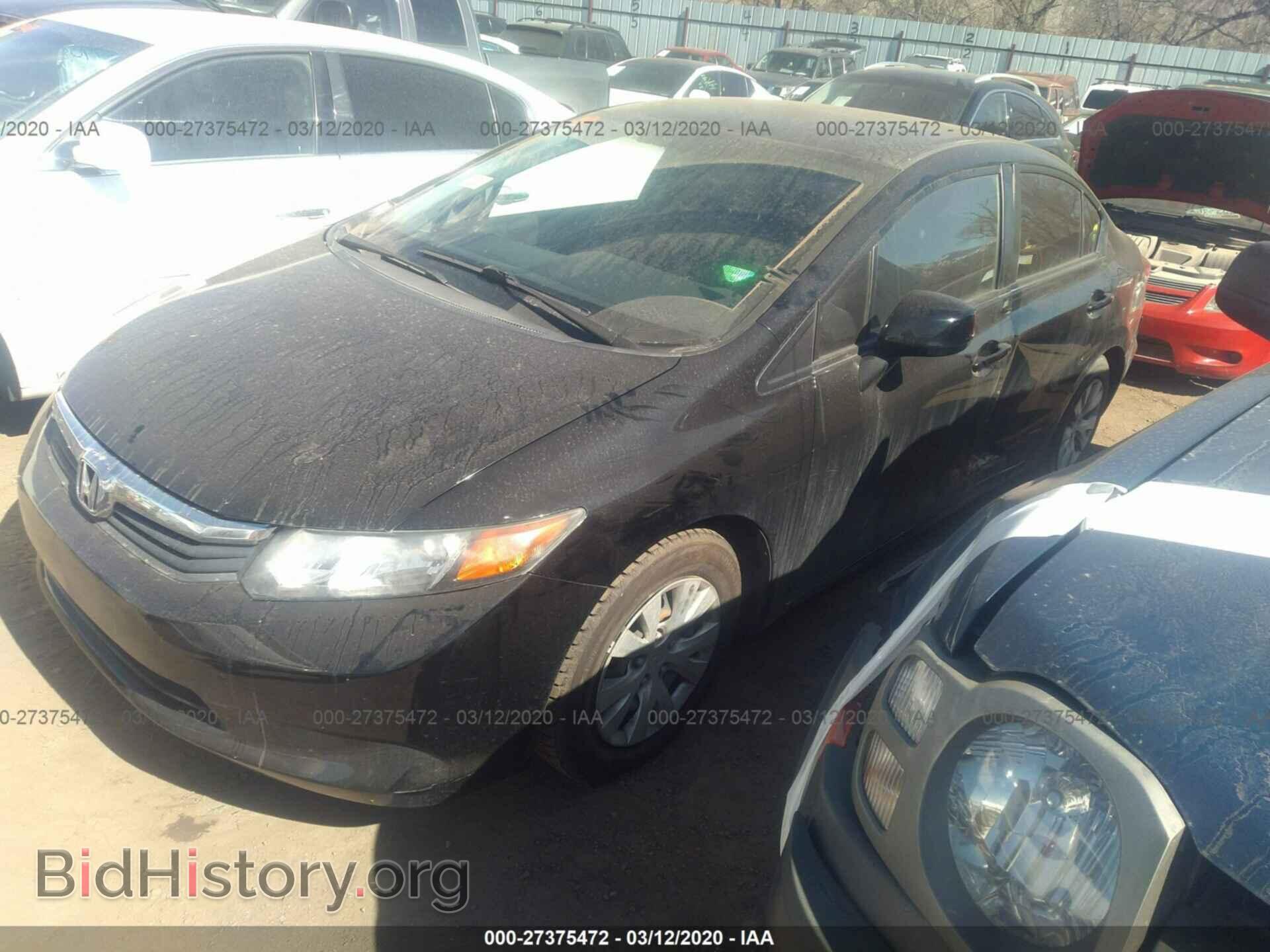 2012 HONDA CIVIC SDN - VIN: 2HGFB2F52CH609448 - Фото 2