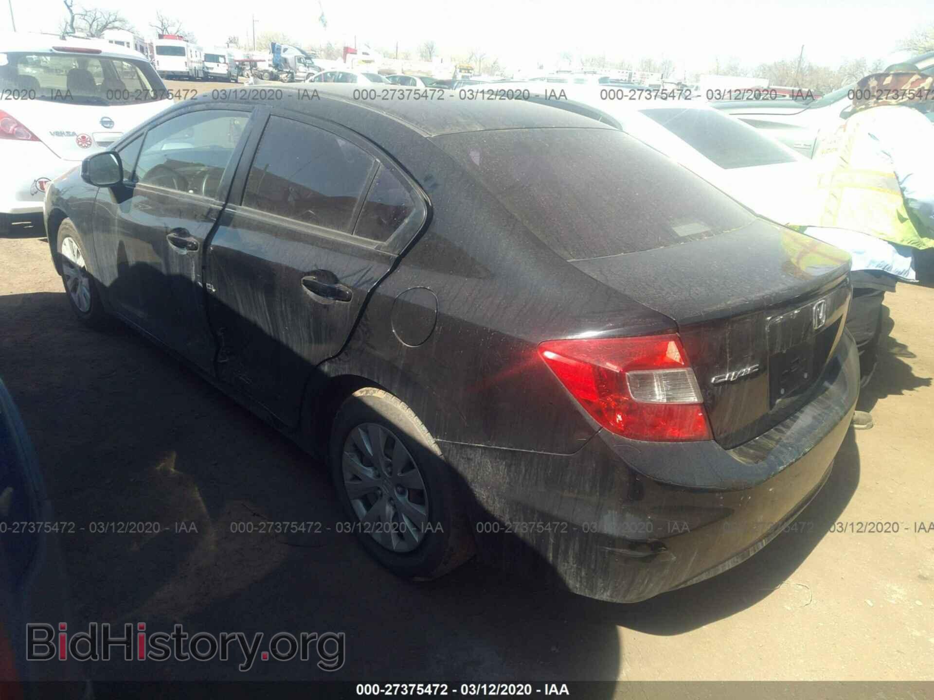 2012 HONDA CIVIC SDN - VIN: 2HGFB2F52CH609448 - Фото 3