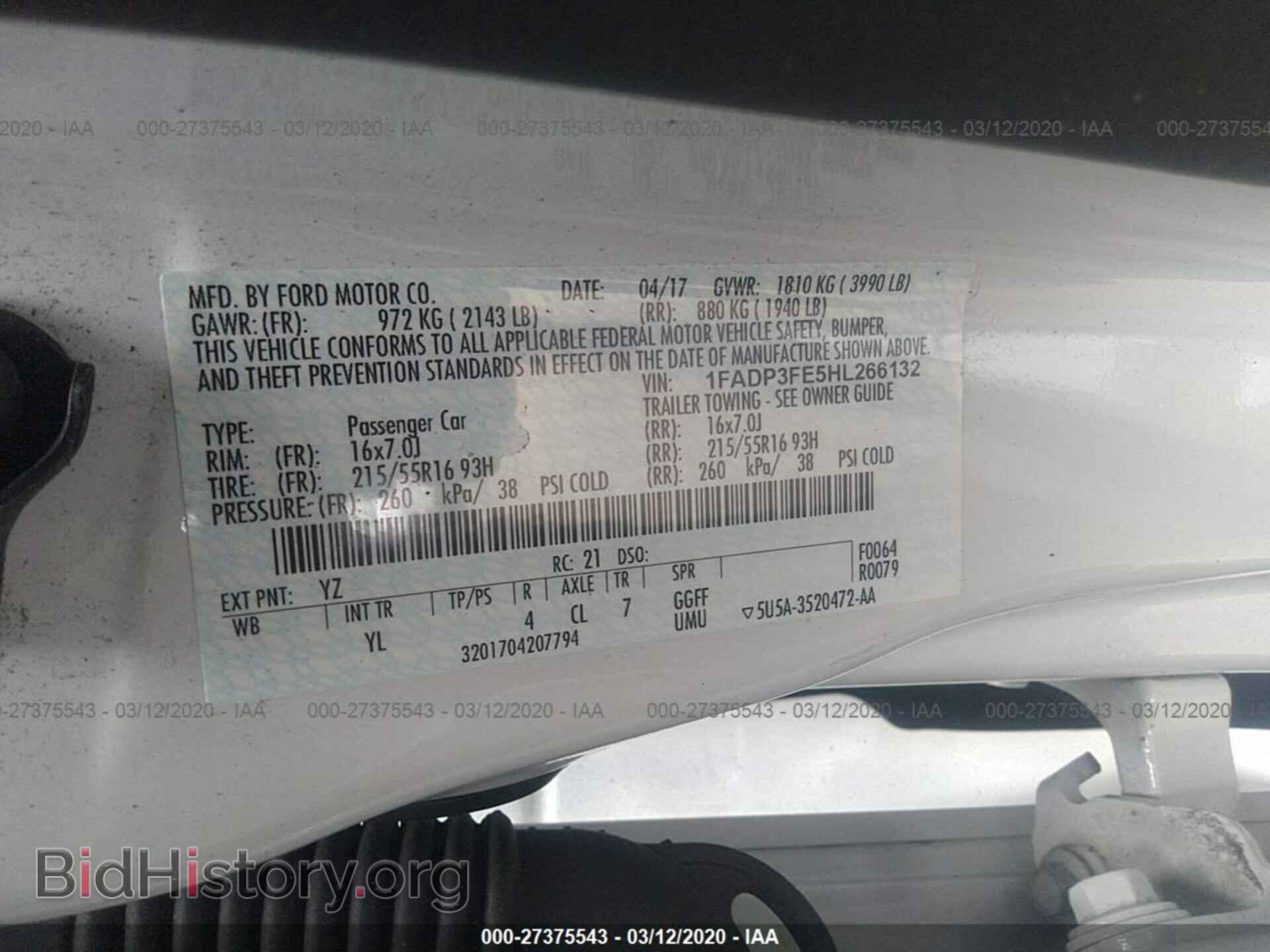2017 FORD FOCUS - VIN: 1FADP3FE5HL266132 - Photo 9