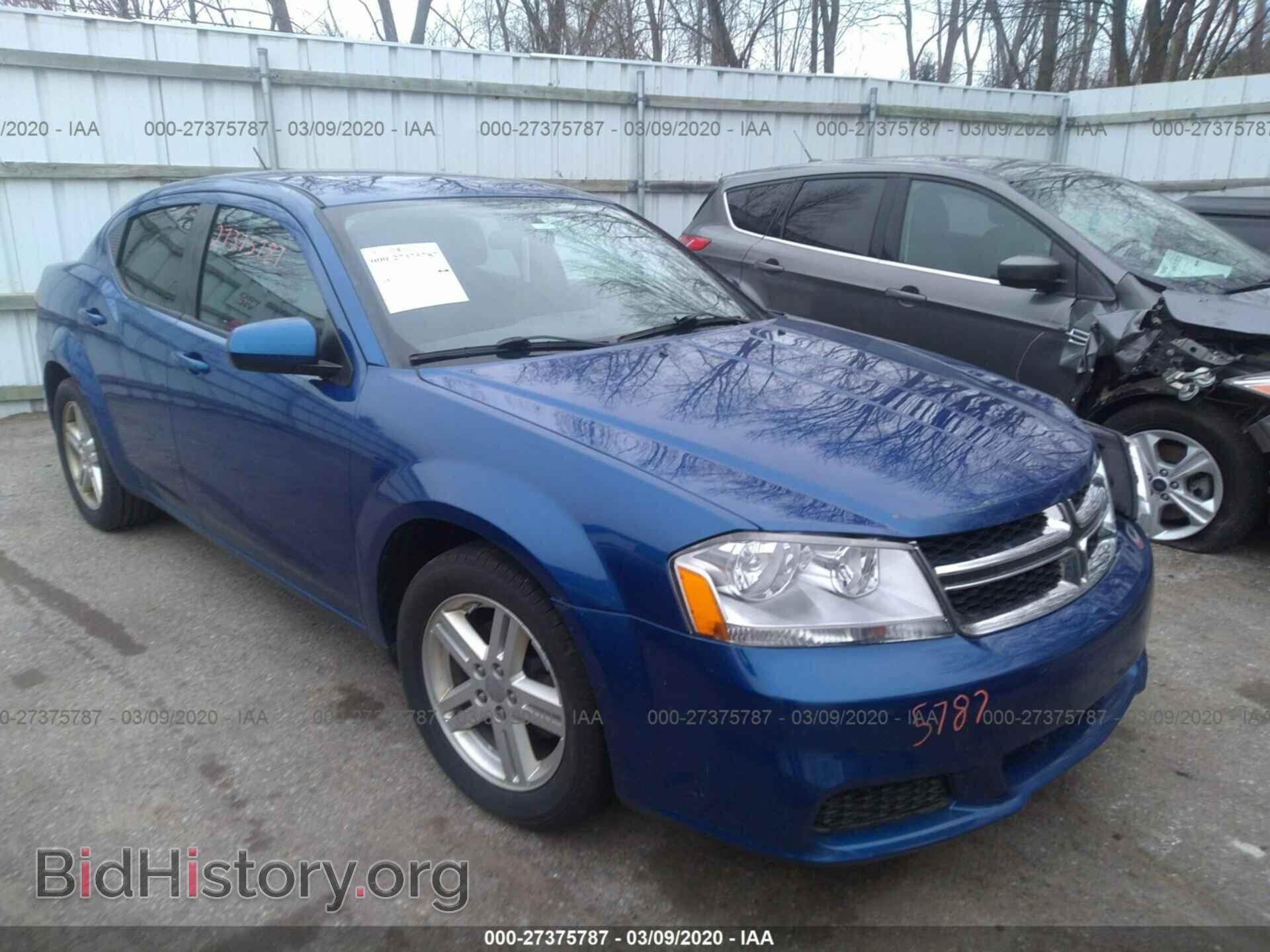 Фотография 1C3CDZCB9CN182618 - DODGE AVENGER 2012