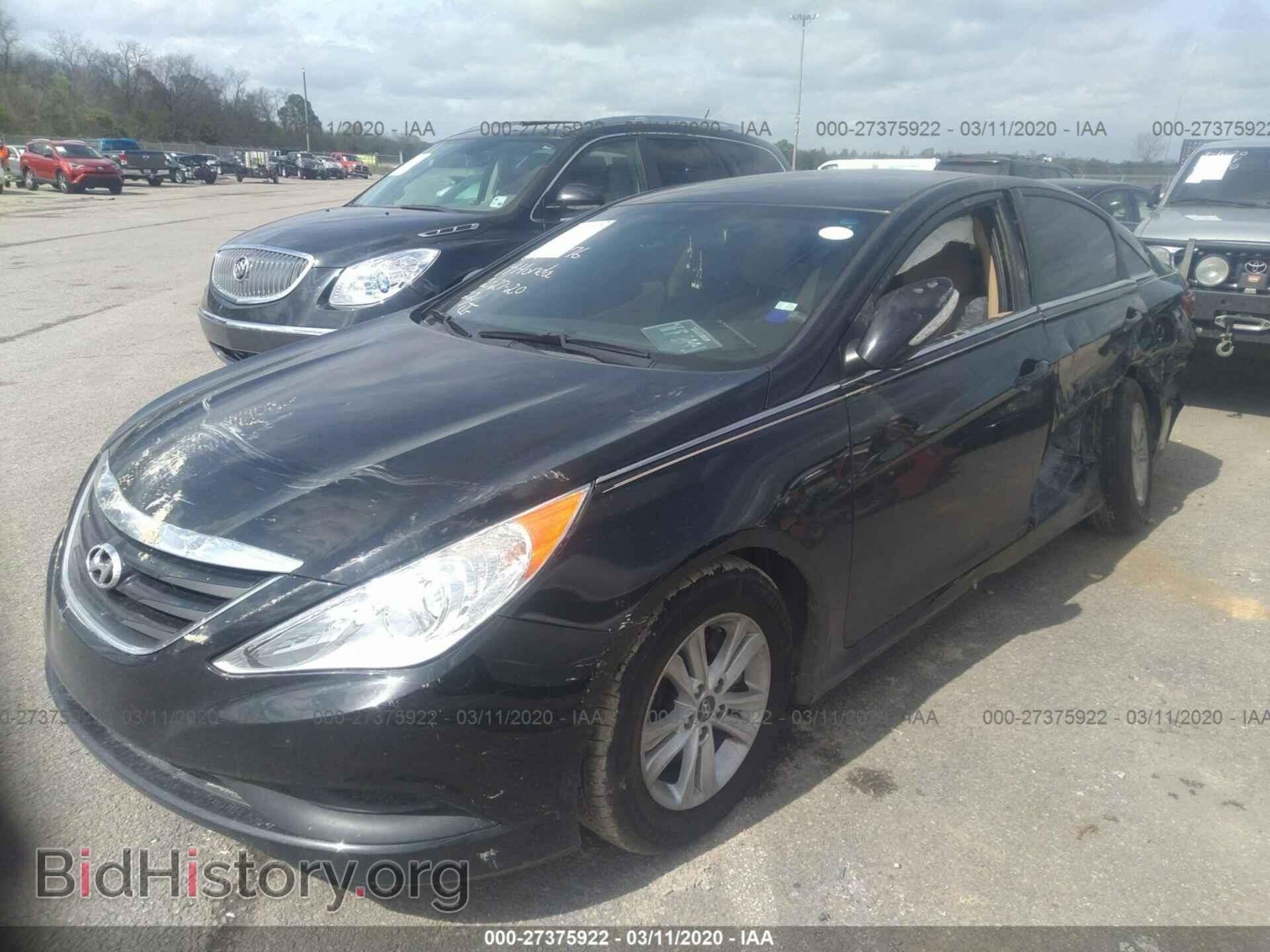 2014 HYUNDAI SONATA - VIN: 5NPEB4AC3EH897776 - Фото 2