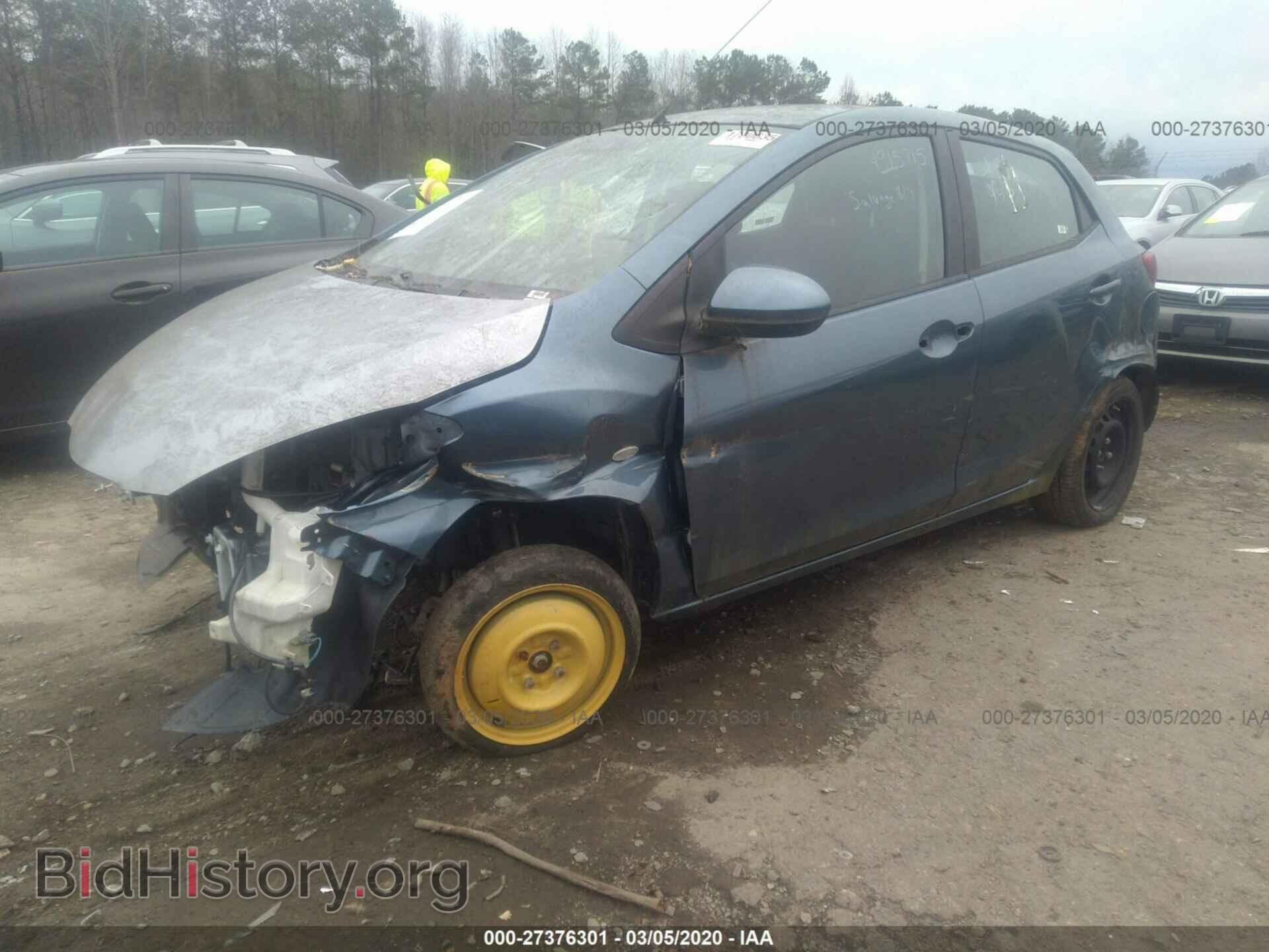 2014 MAZDA MAZDA2 - VIN: JM1DE1KZ8E0181408 - Фото 2