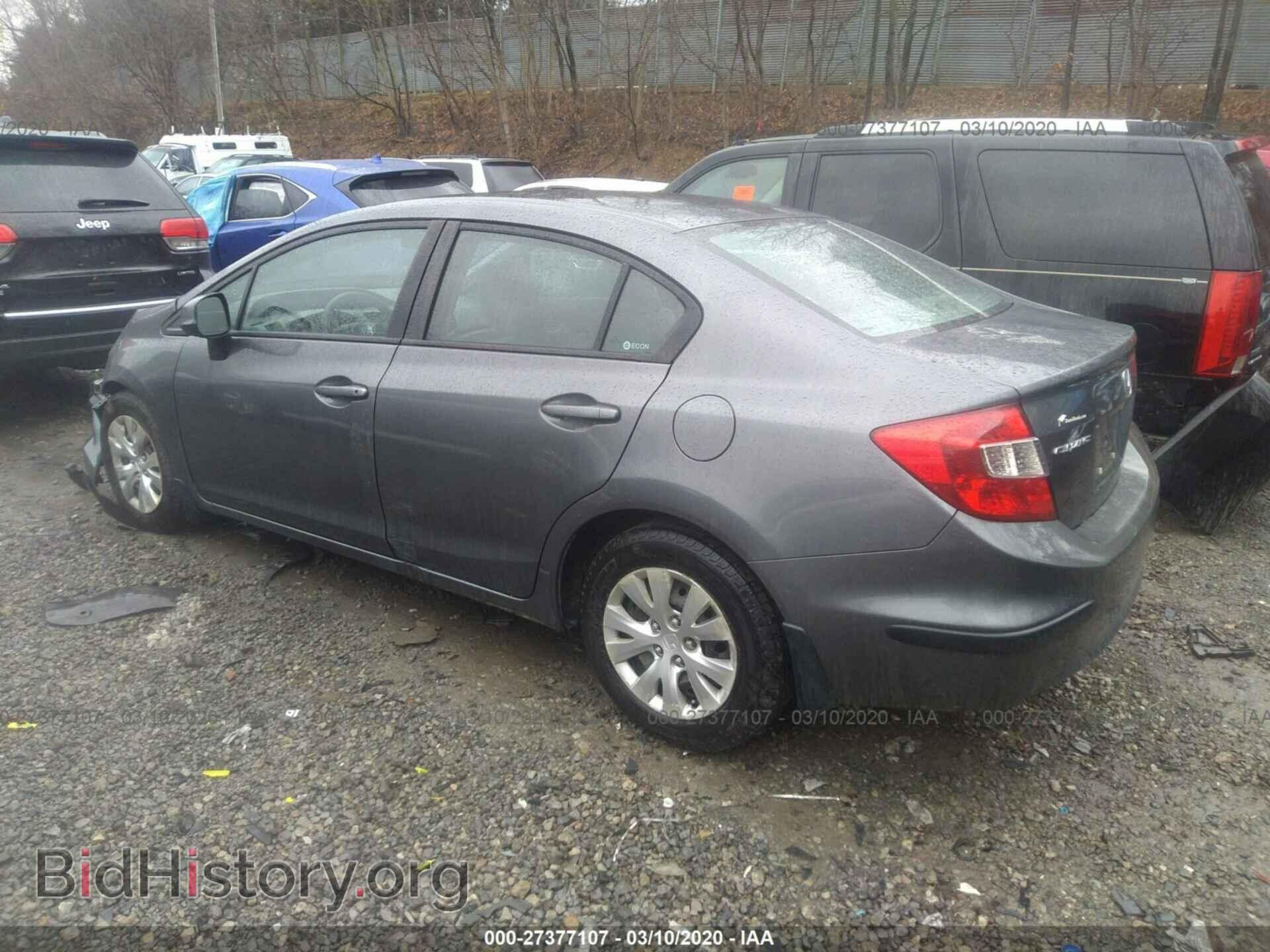 2012 HONDA CIVIC - VIN: 19XFB2F55CE375400 - Фото 3