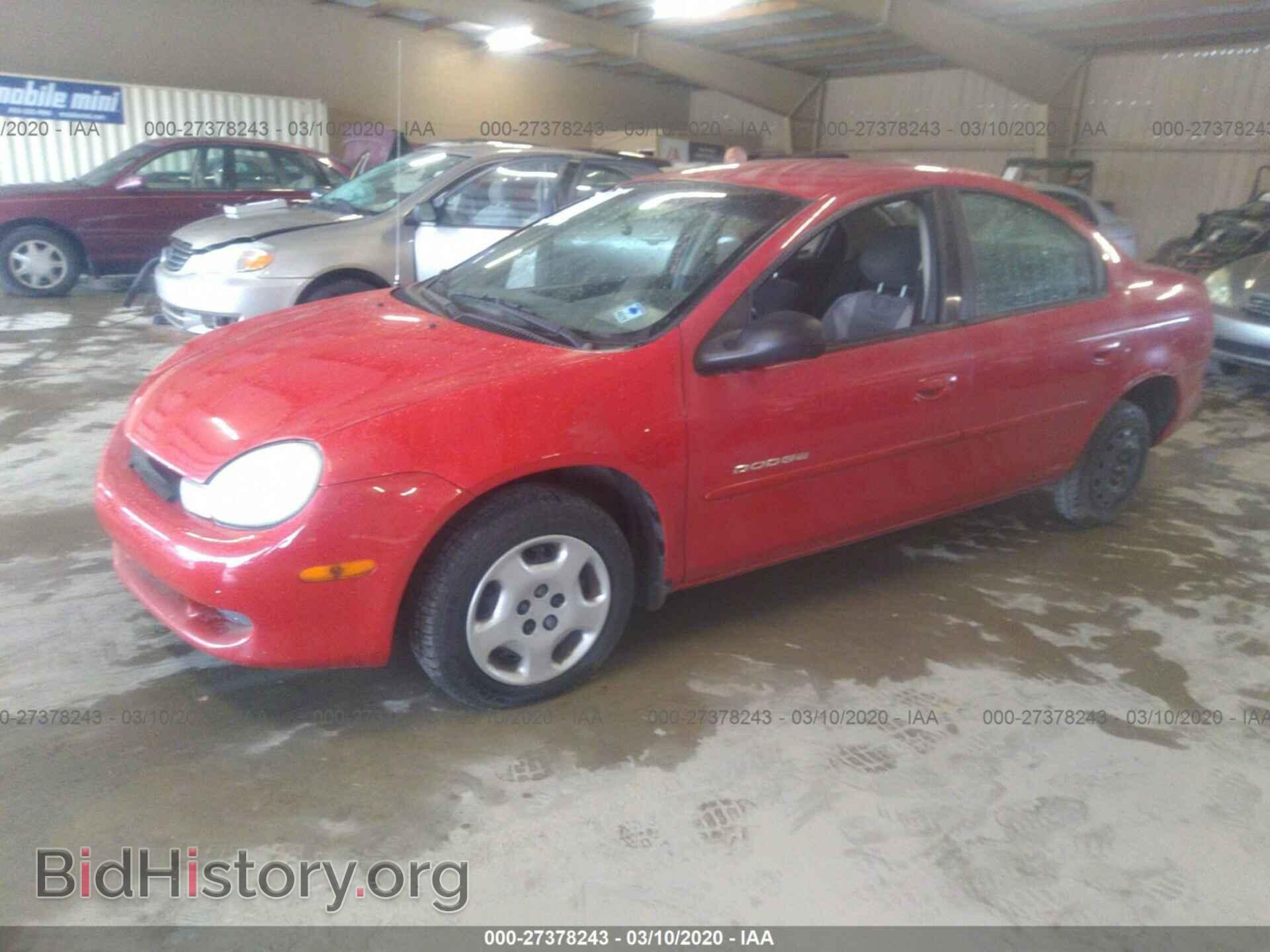 2001 DODGE NEON - VIN: 1B3ES46C41D107900 - Фото 2
