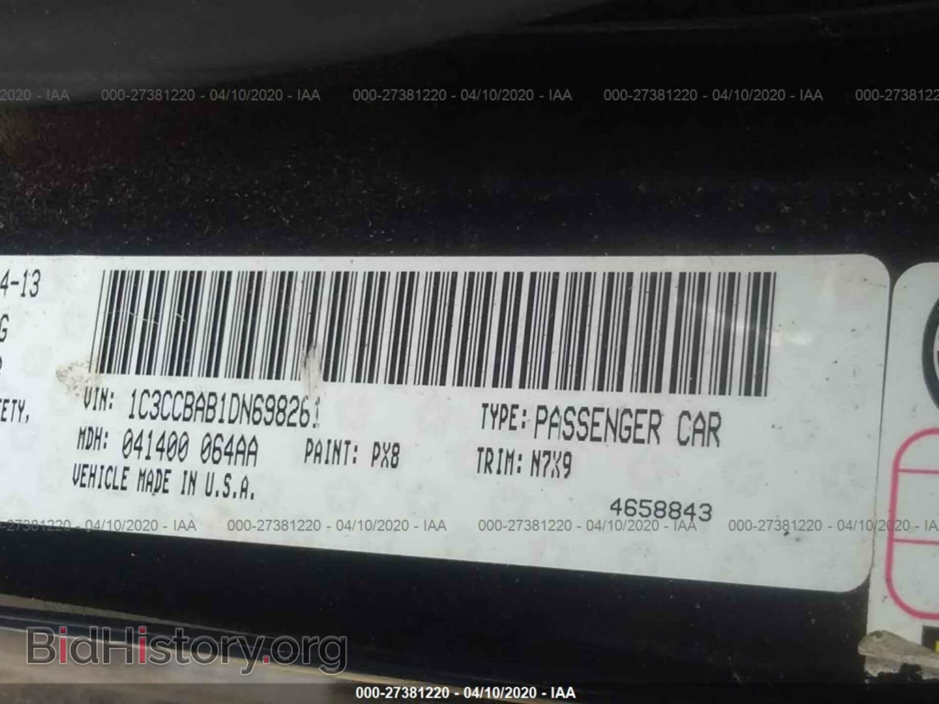 2013 CHRYSLER 200 - VIN: 1C3CCBAB1DN698261 - Photo 9