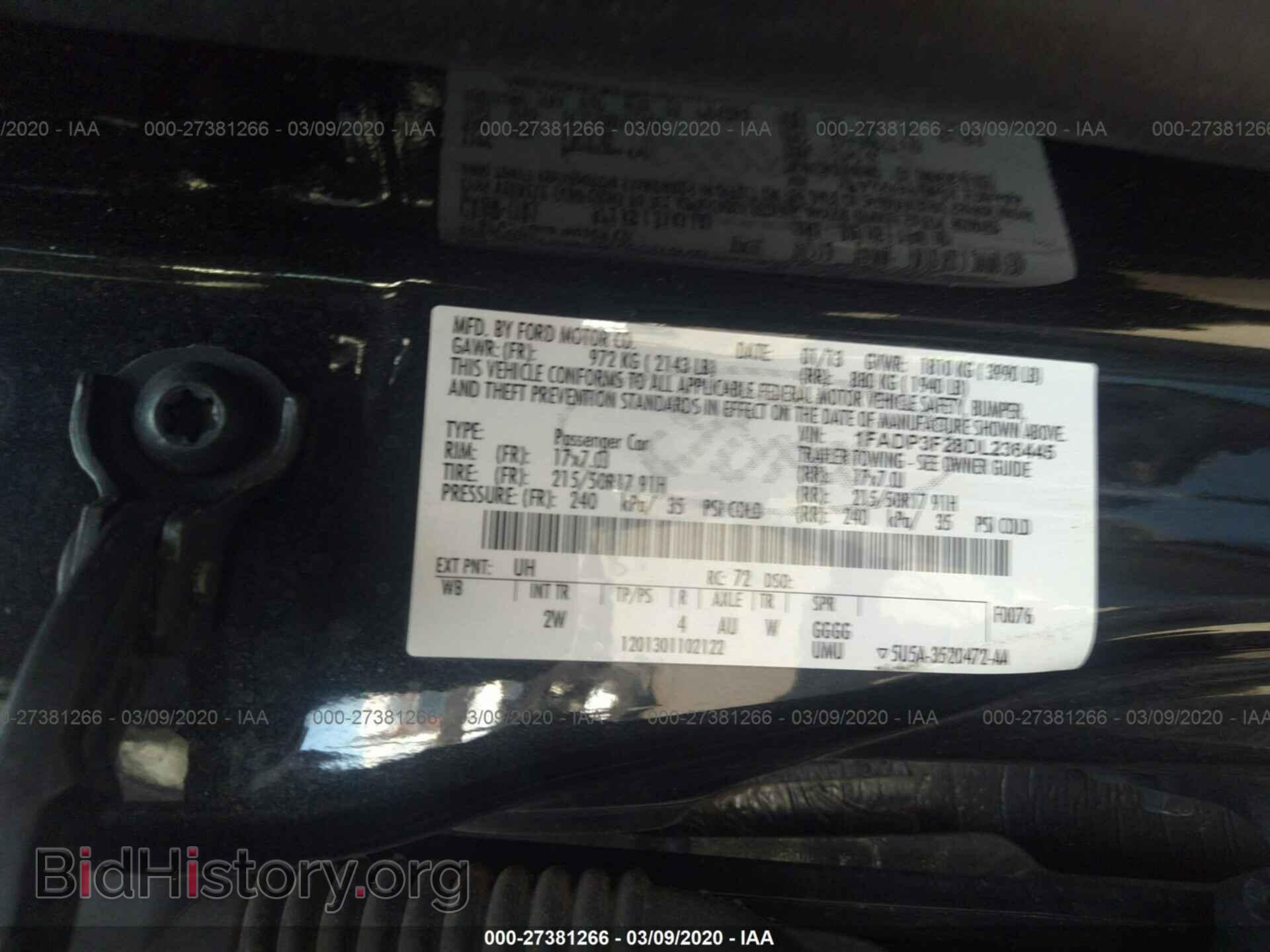 2013 FORD FOCUS - VIN: 1FADP3F28DL236445 - Photo 10