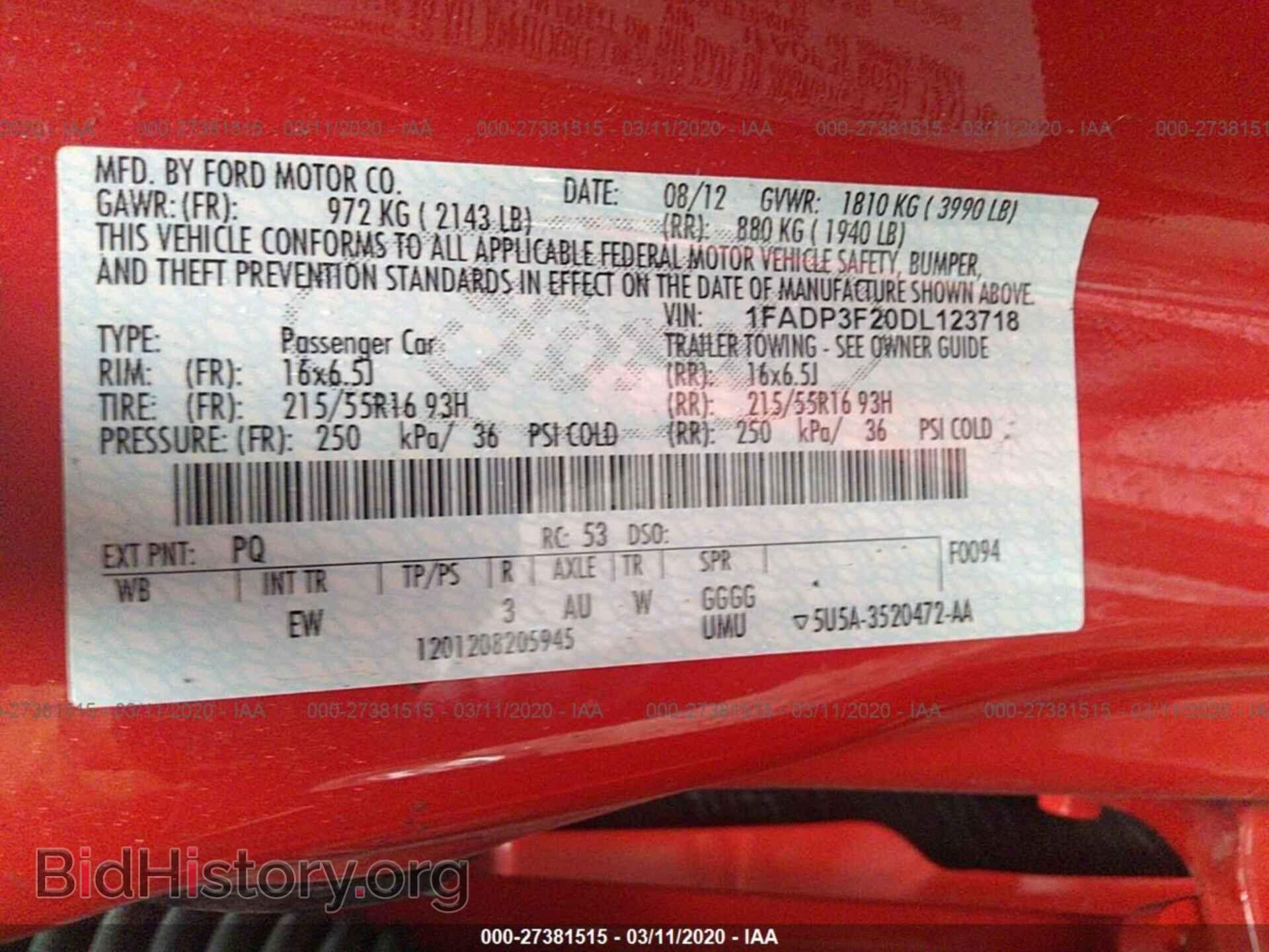 2013 FORD FOCUS - VIN: 1FADP3F20DL123718 - Photo 9