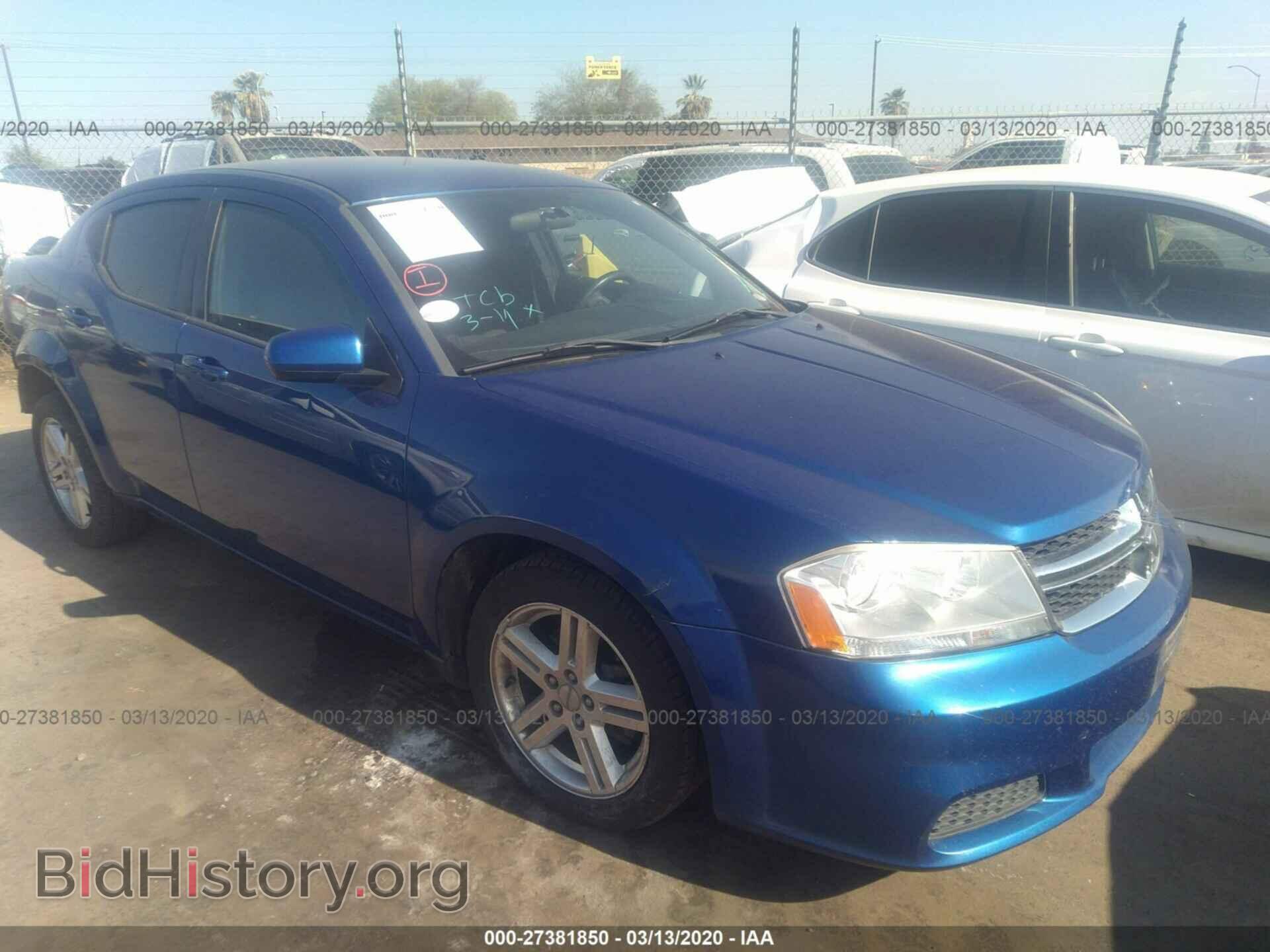 Фотография 1C3CDZCB4CN148554 - DODGE AVENGER 2012