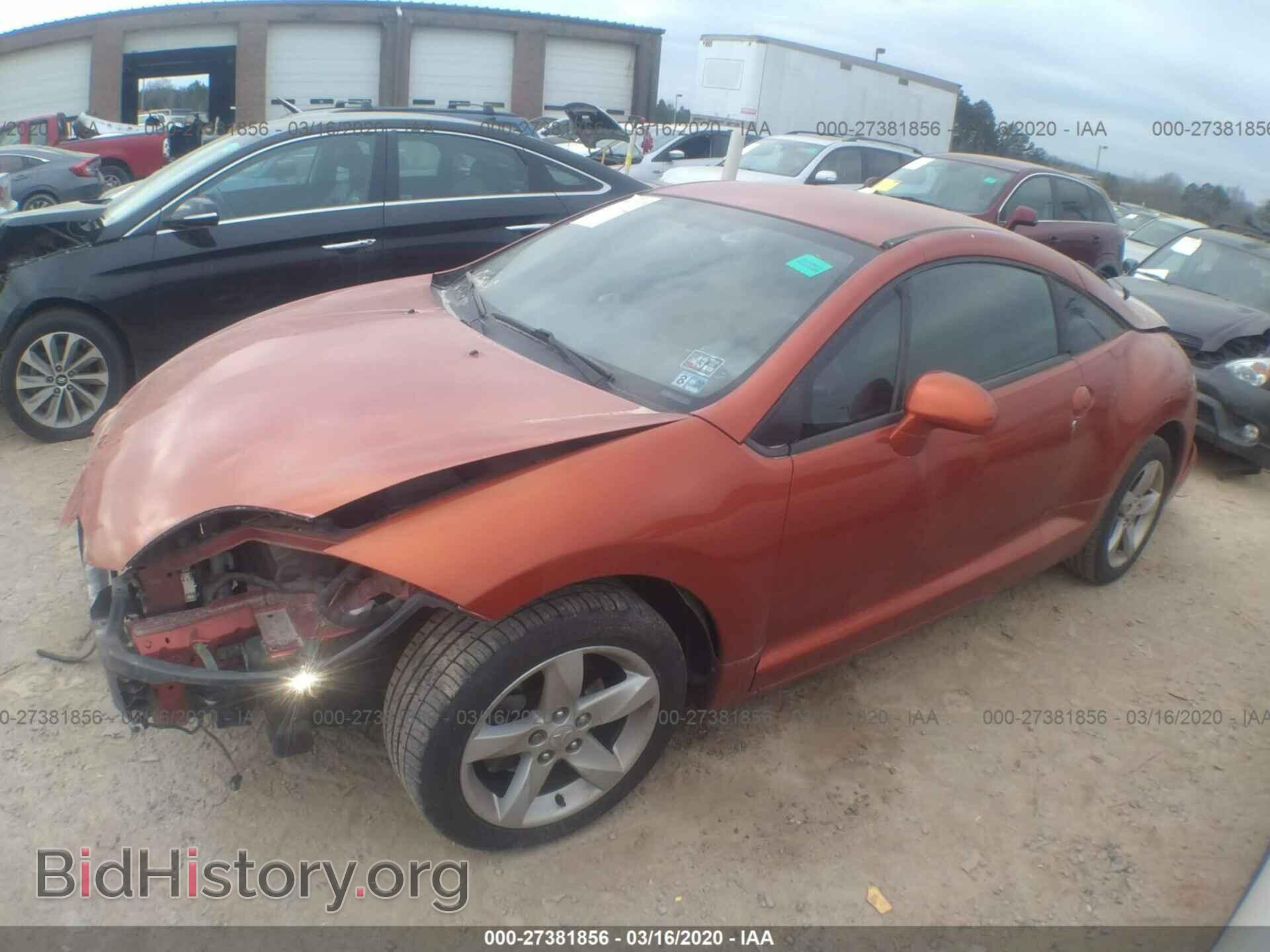 2007 MITSUBISHI ECLIPSE - VIN: 4A3AK24F47E018729 - Фото 2