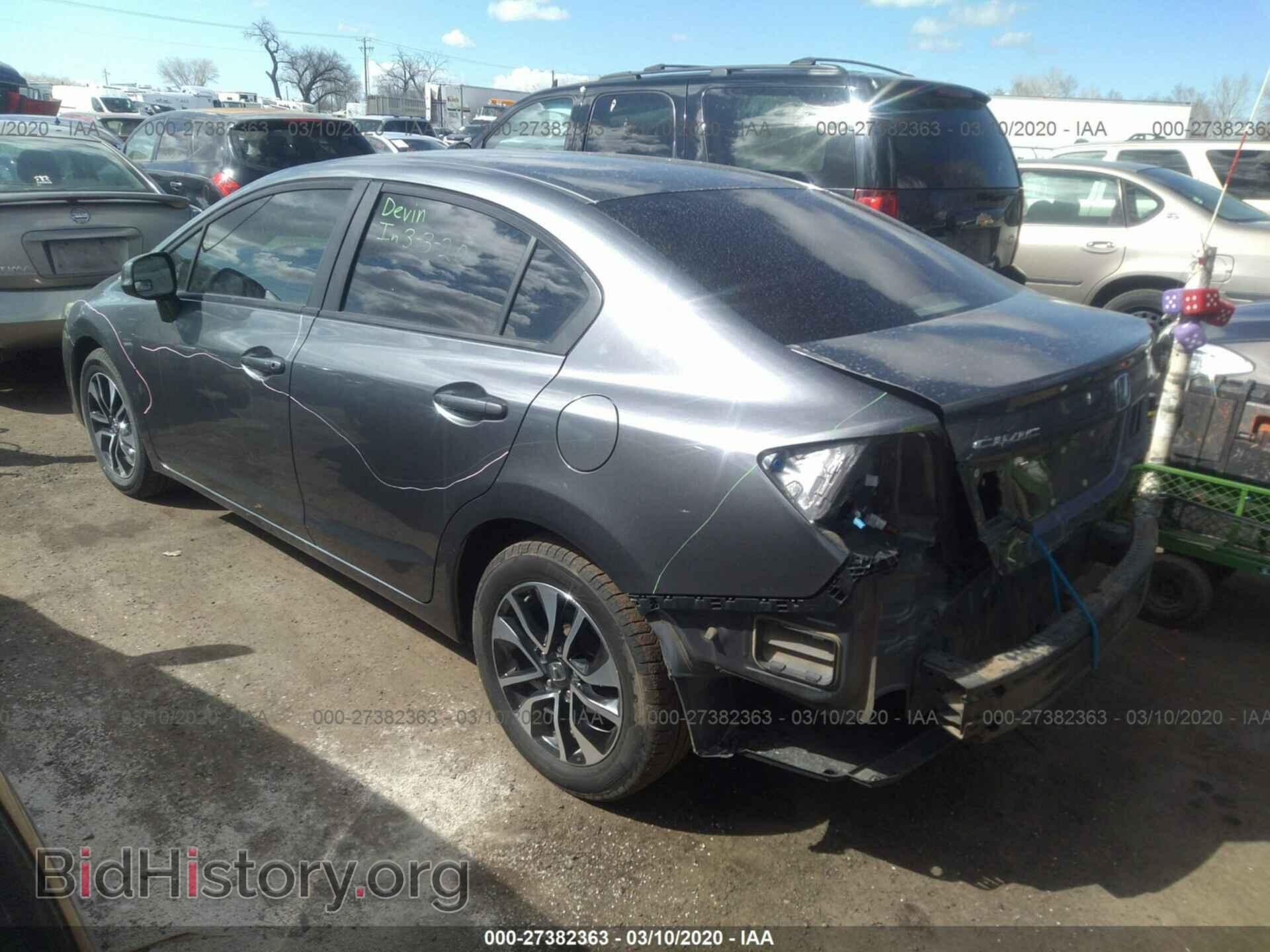 2013 HONDA CIVIC - VIN: 19XFB2F85DE037278 - Фото 3
