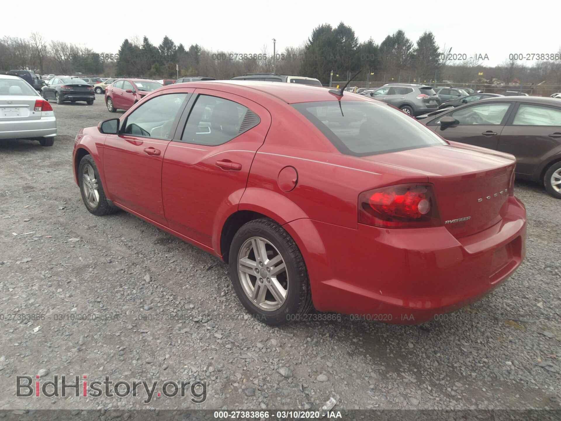 2012 DODGE AVENGER - VIN: 1C3CDZCB1CN166025 - Фото 3