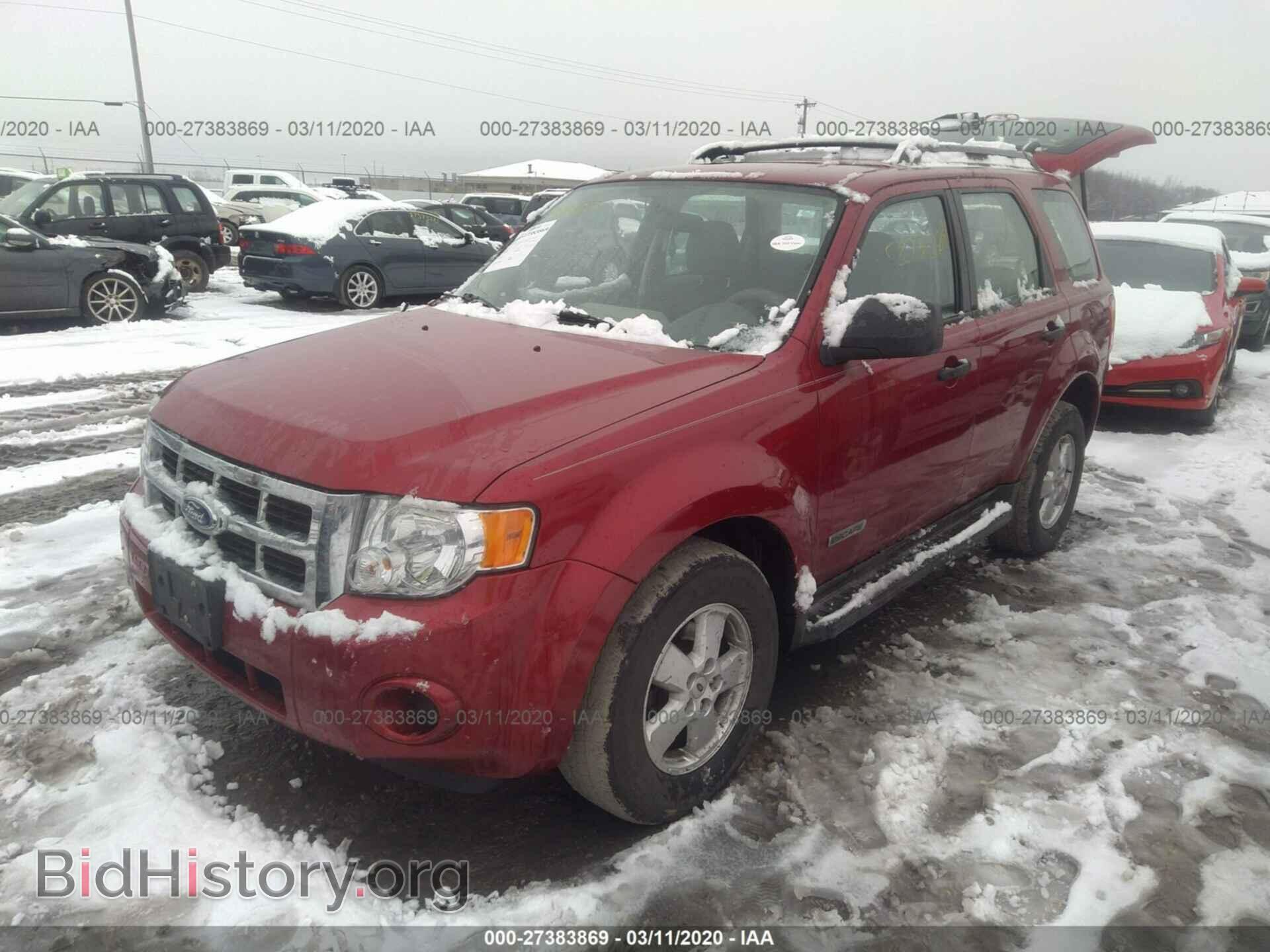 2008 FORD ESCAPE - VIN: 1FMCU92Z48KA42880 - Фото 2