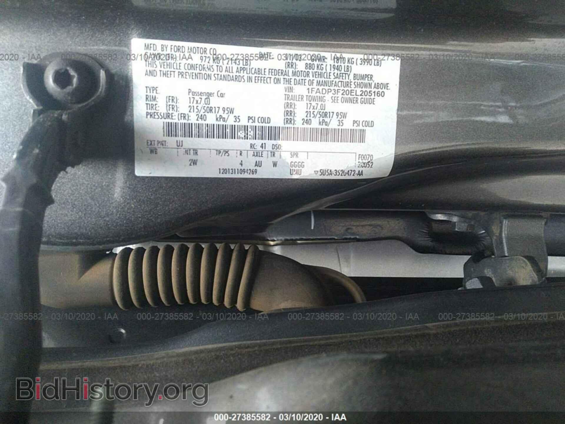 2014 FORD FOCUS - VIN: 1FADP3F20EL205160 - Photo 9