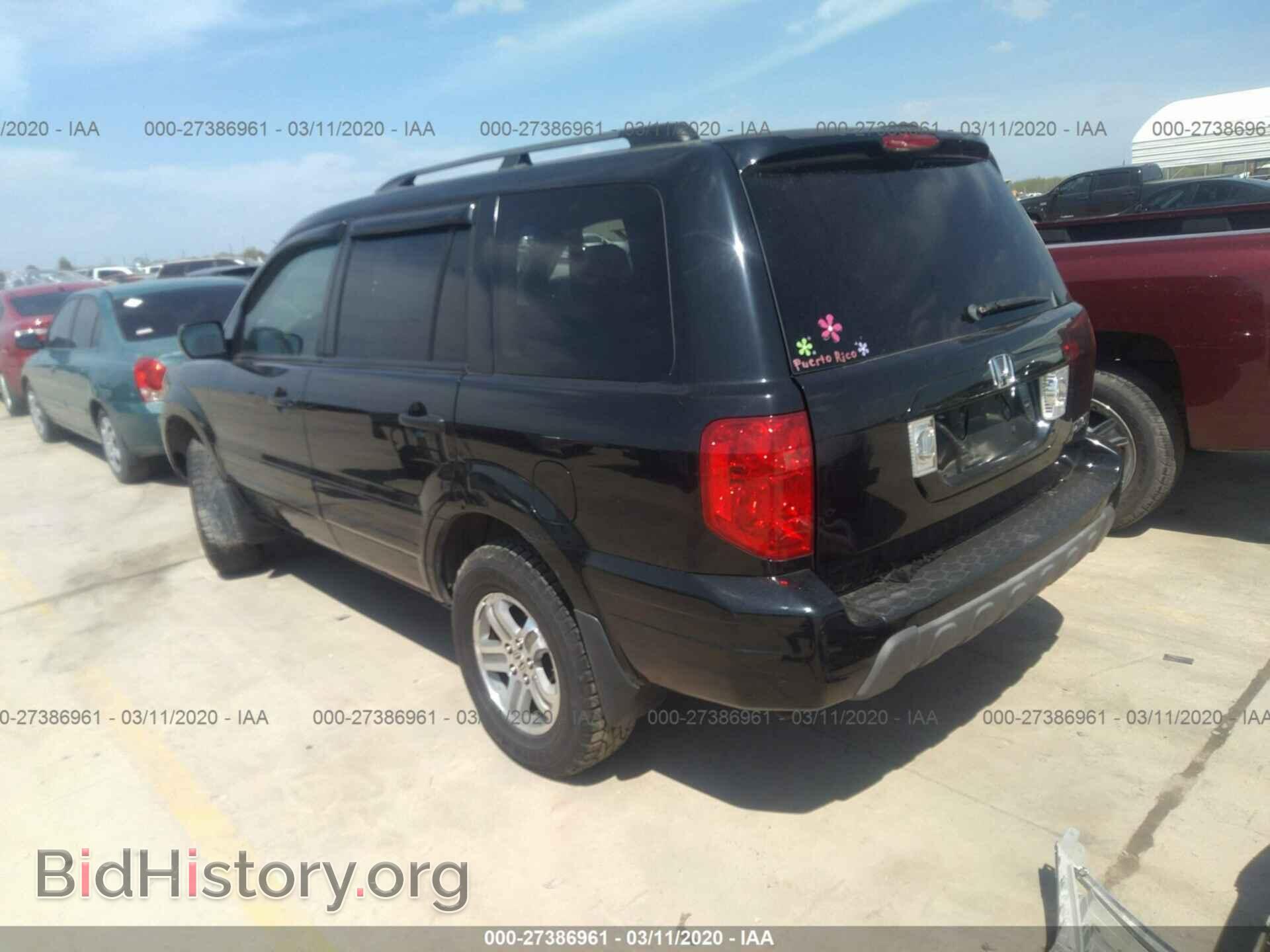 2005 HONDA PILOT - VIN: 2HKYF18465H550294 - Фото 3