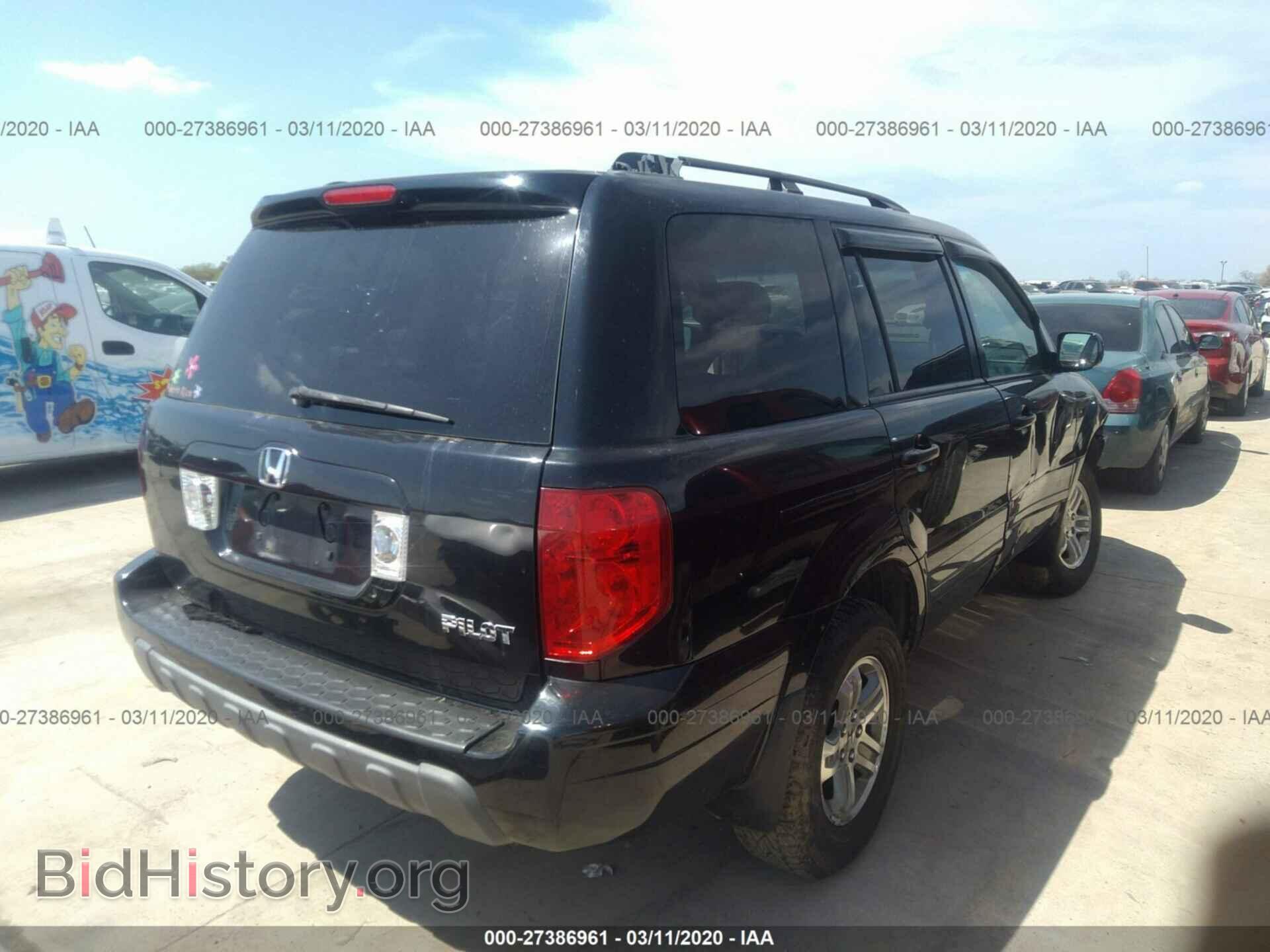 2005 HONDA PILOT - VIN: 2HKYF18465H550294 - Фото 4