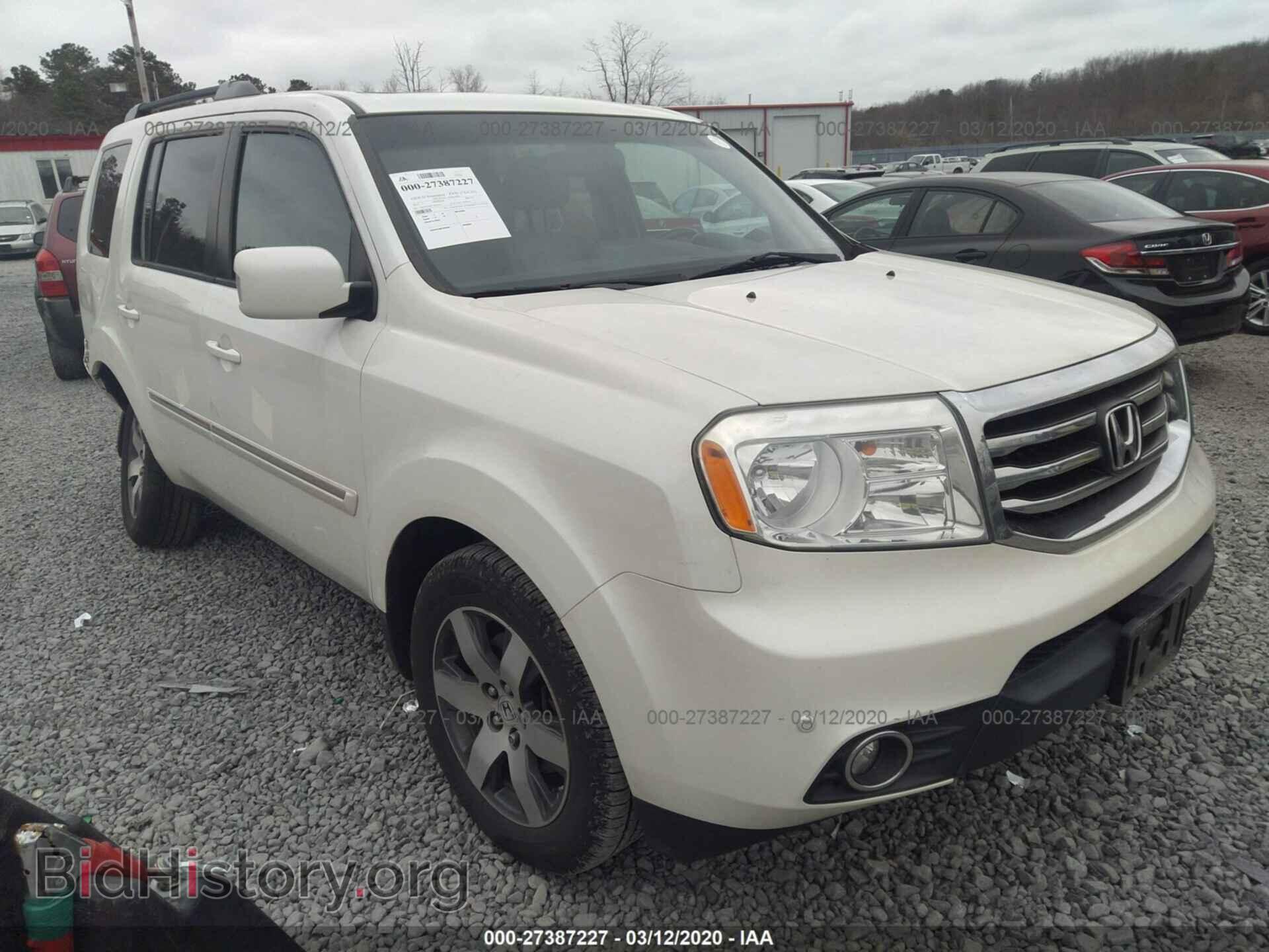 Photo 5FNYF4H97CB039413 - HONDA PILOT 2012