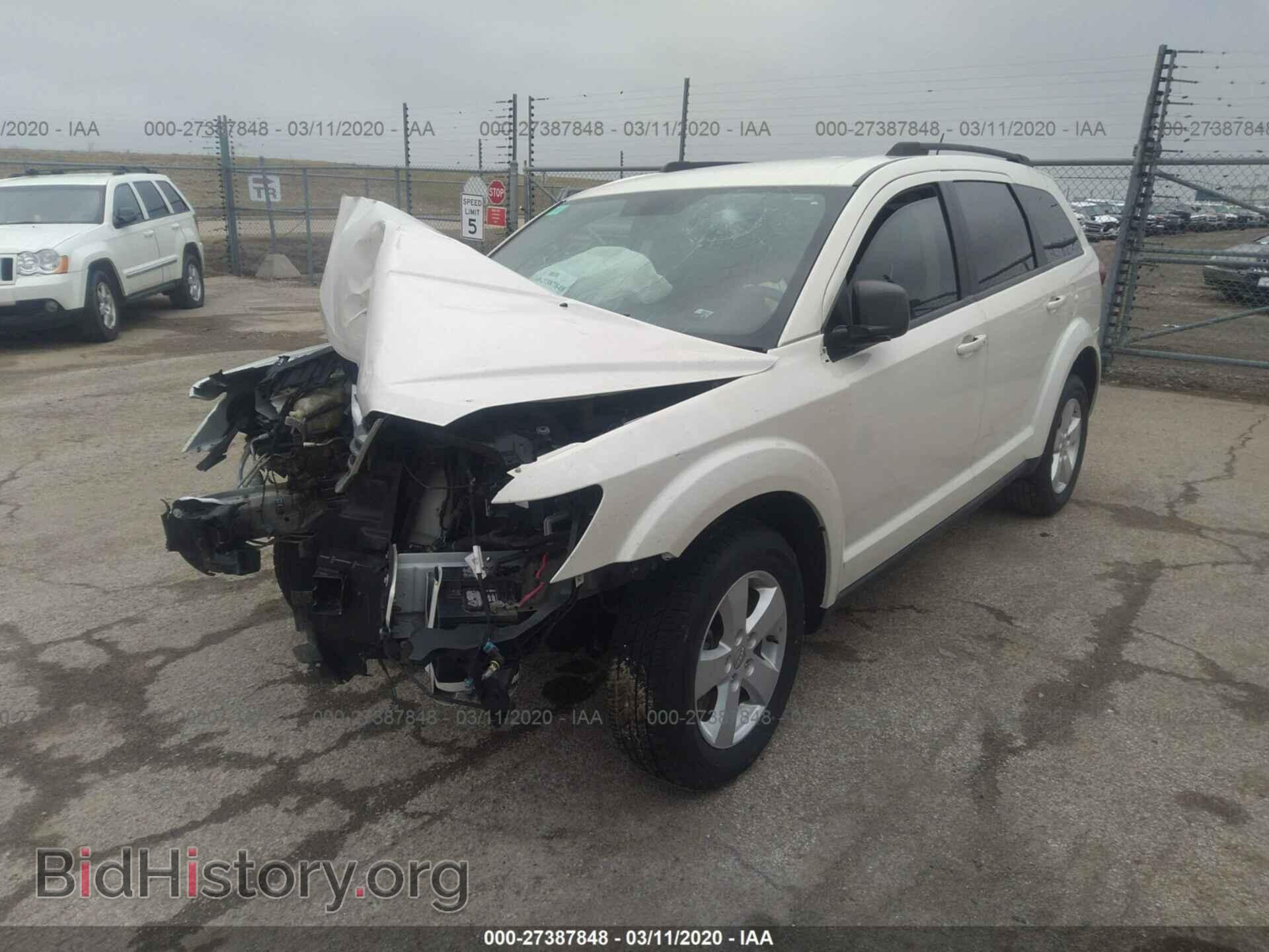 2013 DODGE JOURNEY - VIN: 3C4PDCAB8DT597072 - Фото 2