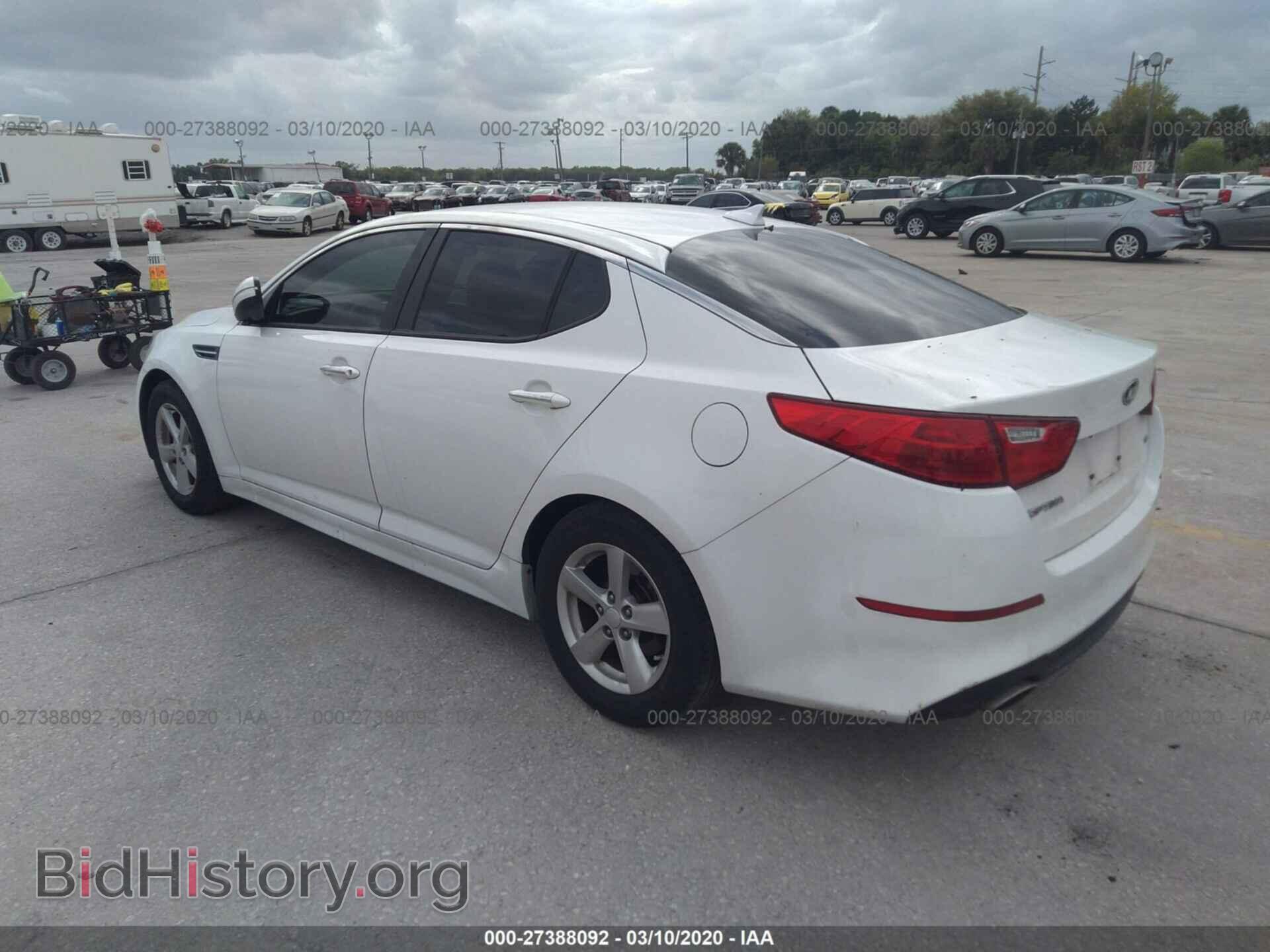 2015 KIA OPTIMA - VIN: KNAGM4A72F5639396 - Фото 3
