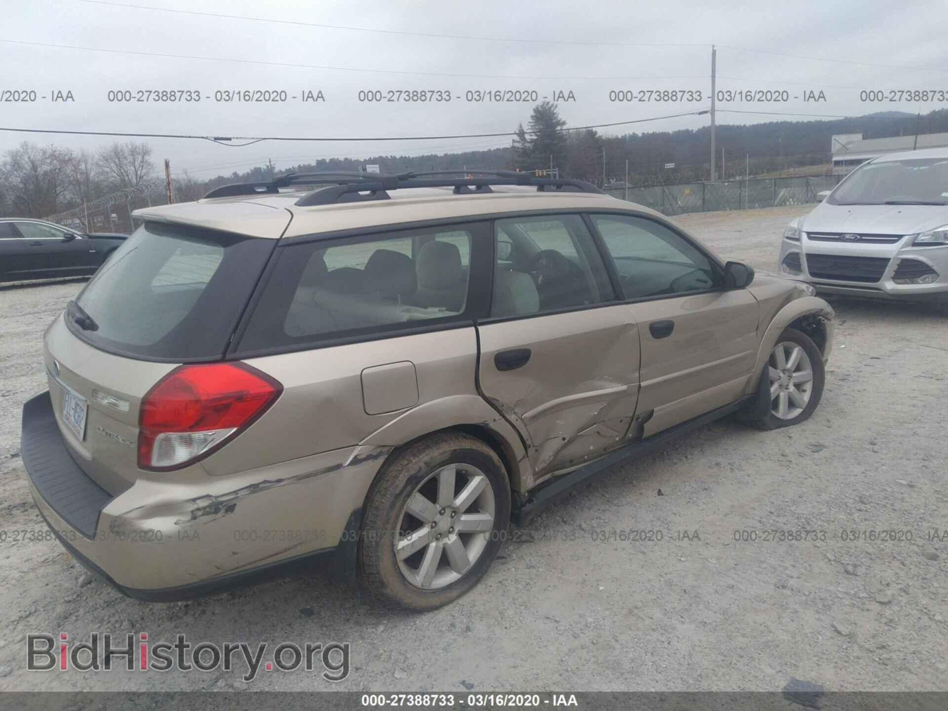 2008 SUBARU OUTBACK - VIN: 4S4BP61C987312705 - Фото 4