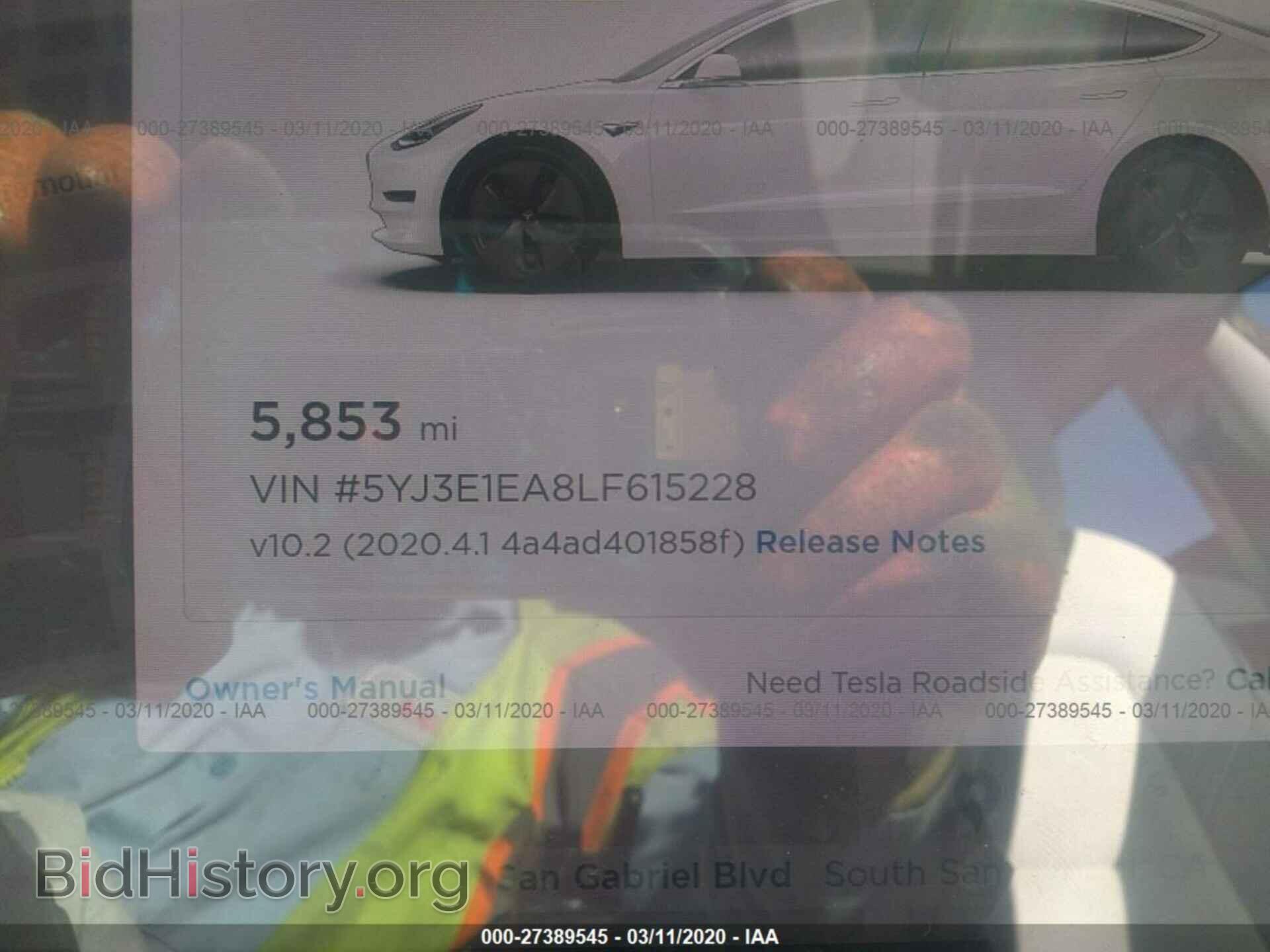 2020 TESLA MODEL 3 - VIN: 5YJ3E1EA8LF615228 - Photo 7