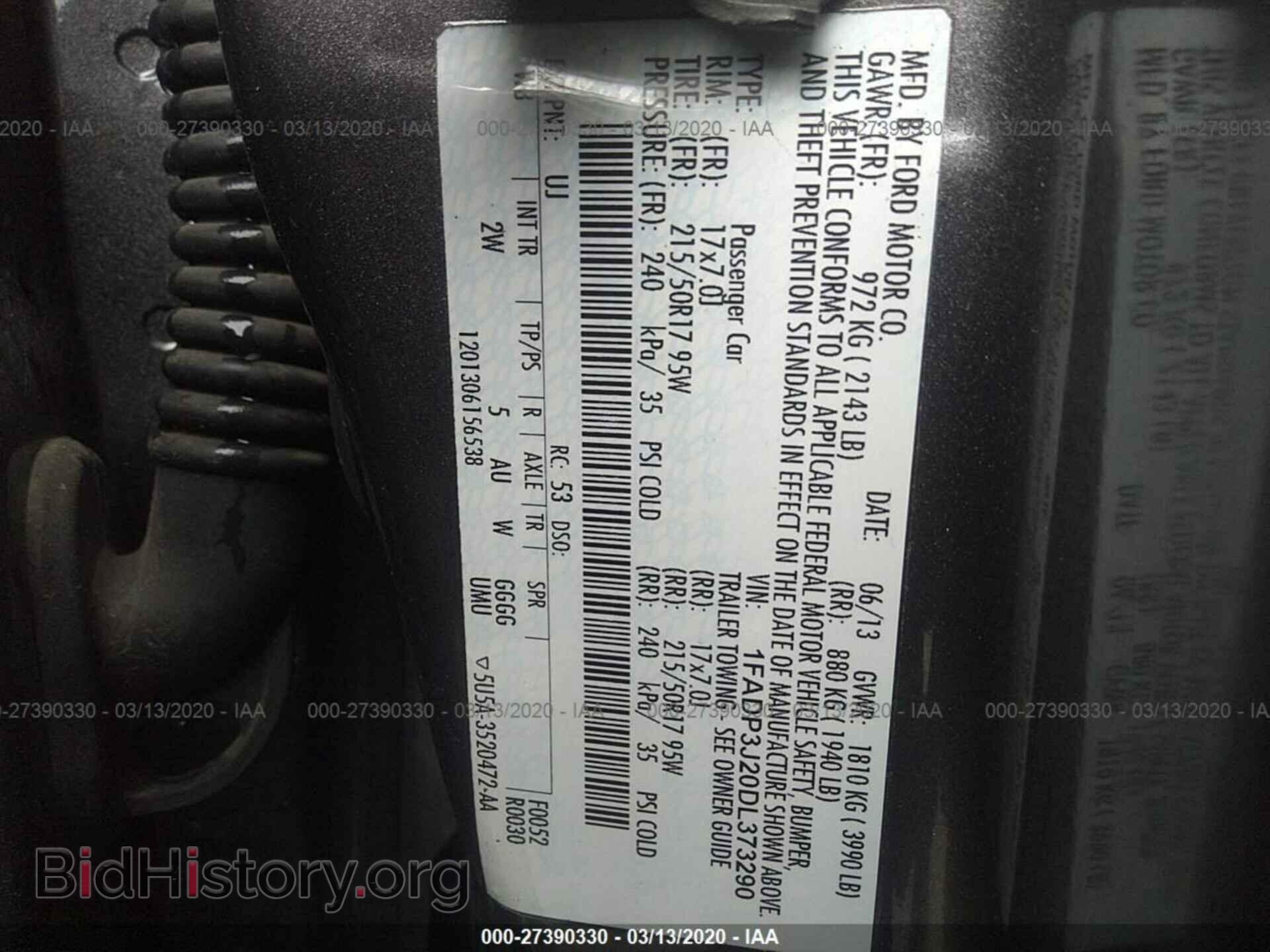 2013 FORD FOCUS - VIN: 1FADP3J20DL373290 - Photo 9