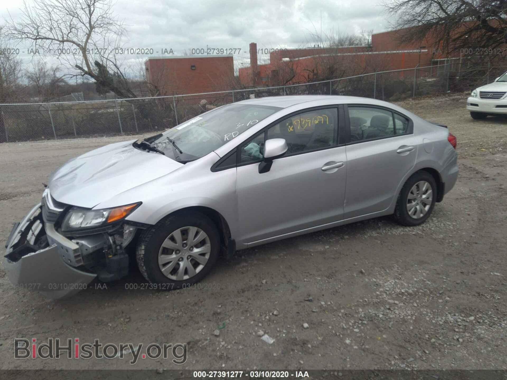 2012 HONDA CIVIC - VIN: 19XFB2F52CE026372 - Фото 2