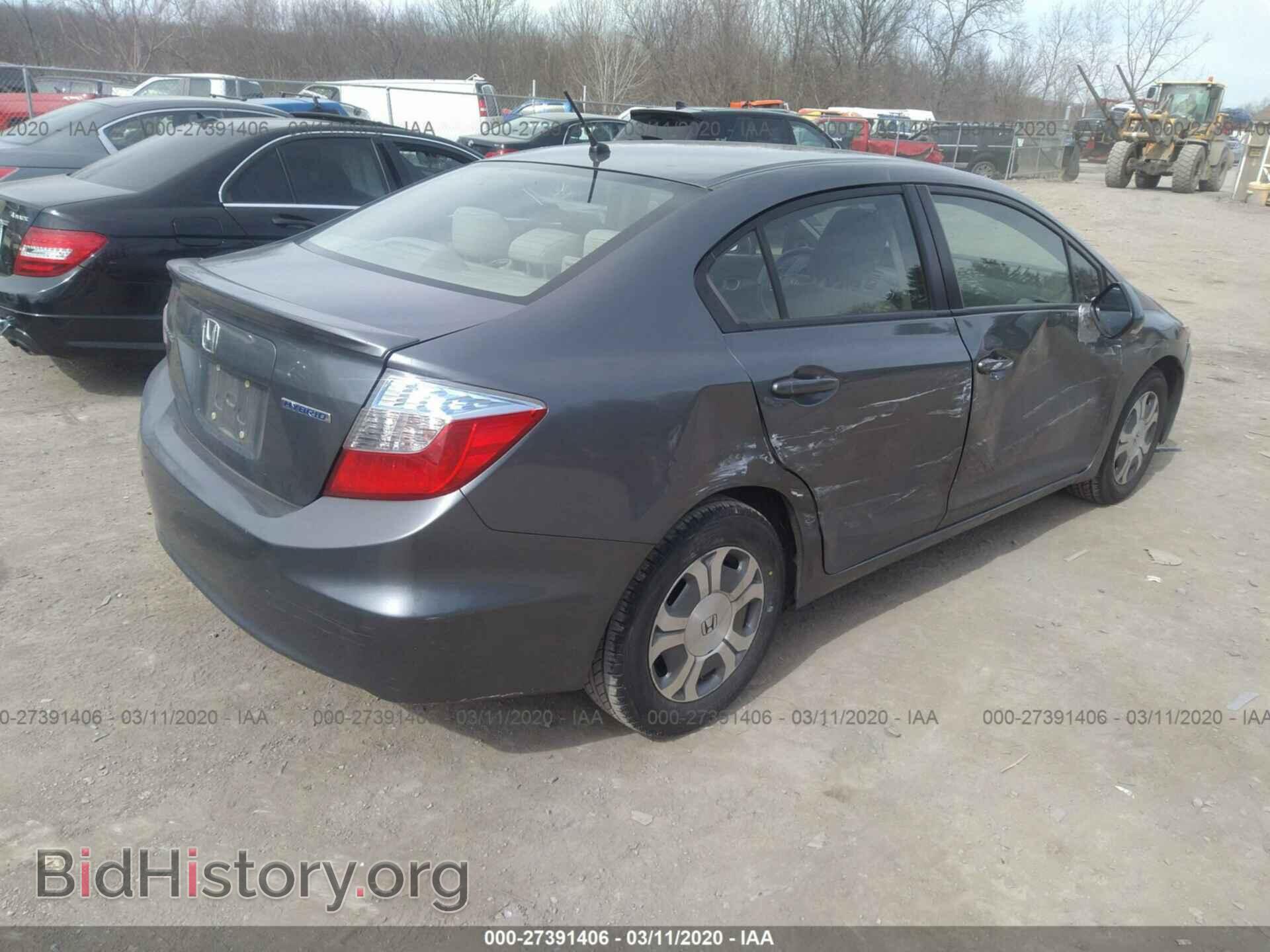 2012 HONDA CIVIC - VIN: JHMFB4F28CS010108 - Фото 4