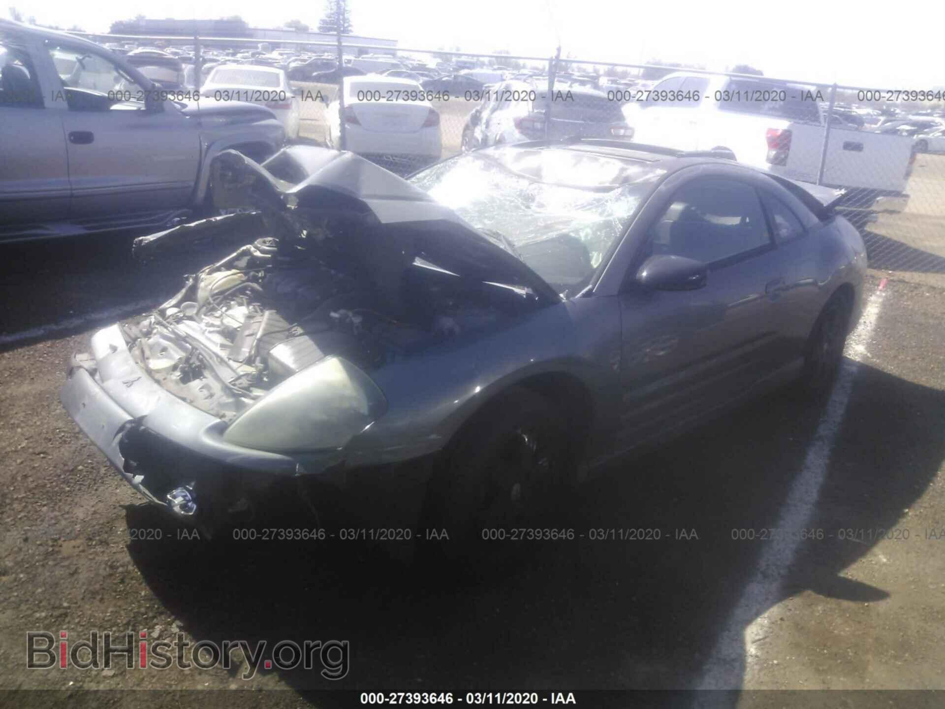 2002 MITSUBISHI ECLIPSE - VIN: 4A3AC54H52E037217 - Фото 2