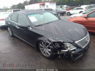 2008 Lexus LS 460, серый — VIN JTHBL46F985058642, IAAI