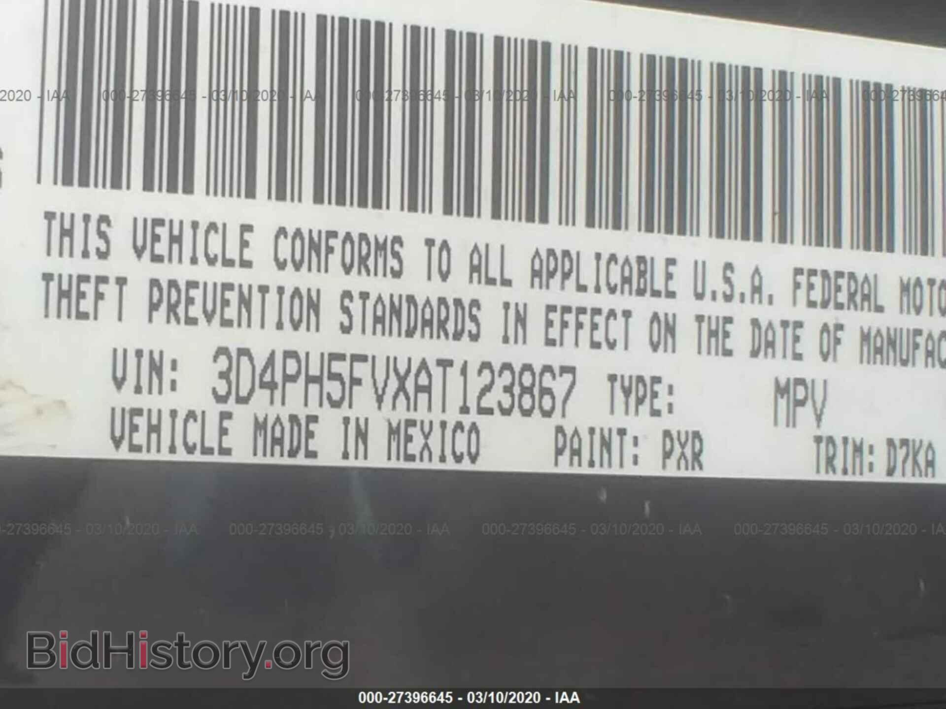 2010 DODGE JOURNEY - VIN: 3D4PH5FVXAT123867 - Фото 9