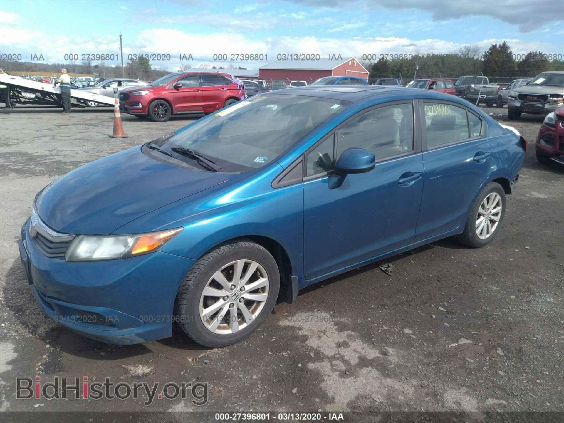 2012 HONDA CIVIC - VIN: 2HGFB2F94CH551376 - Фото 2