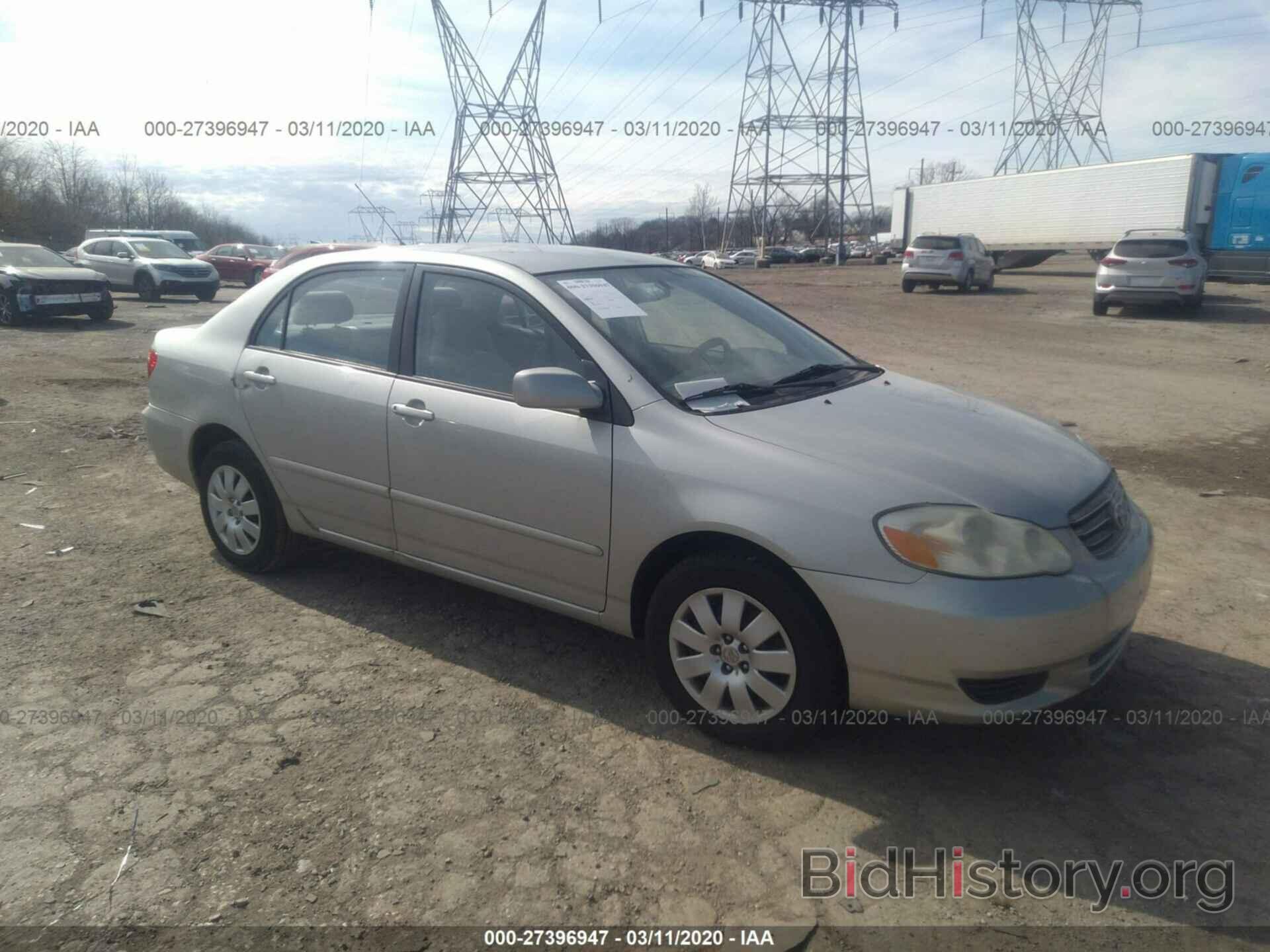 Photo 2T1BR32E93C052732 - TOYOTA COROLLA 2003