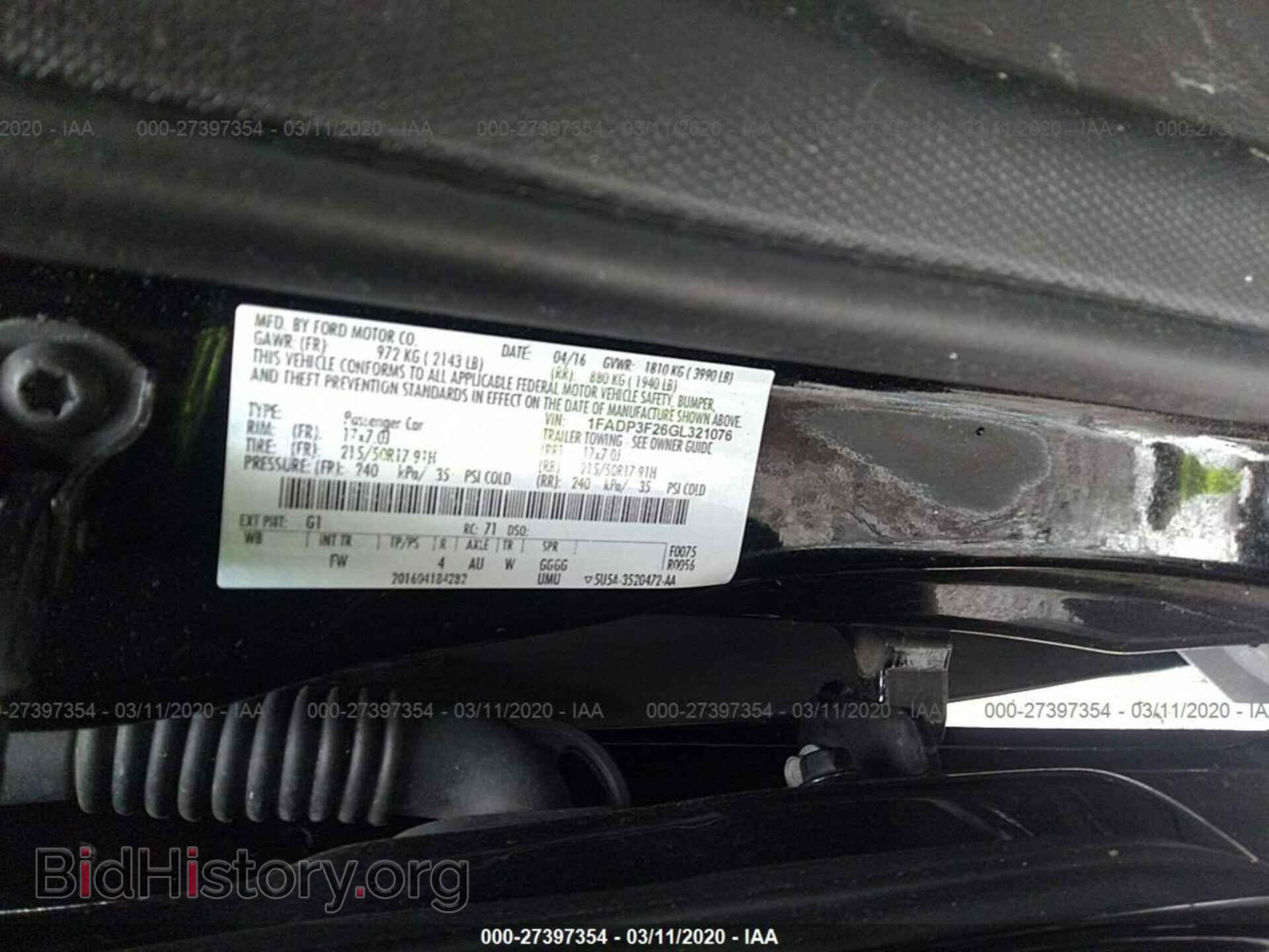 2016 FORD FOCUS - VIN: 1FADP3F26GL321076 - Photo 9