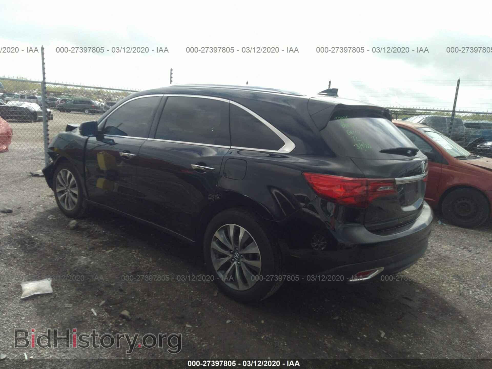 2014 ACURA MDX - VIN: 5FRYD4H42EB035653 - Фото 3