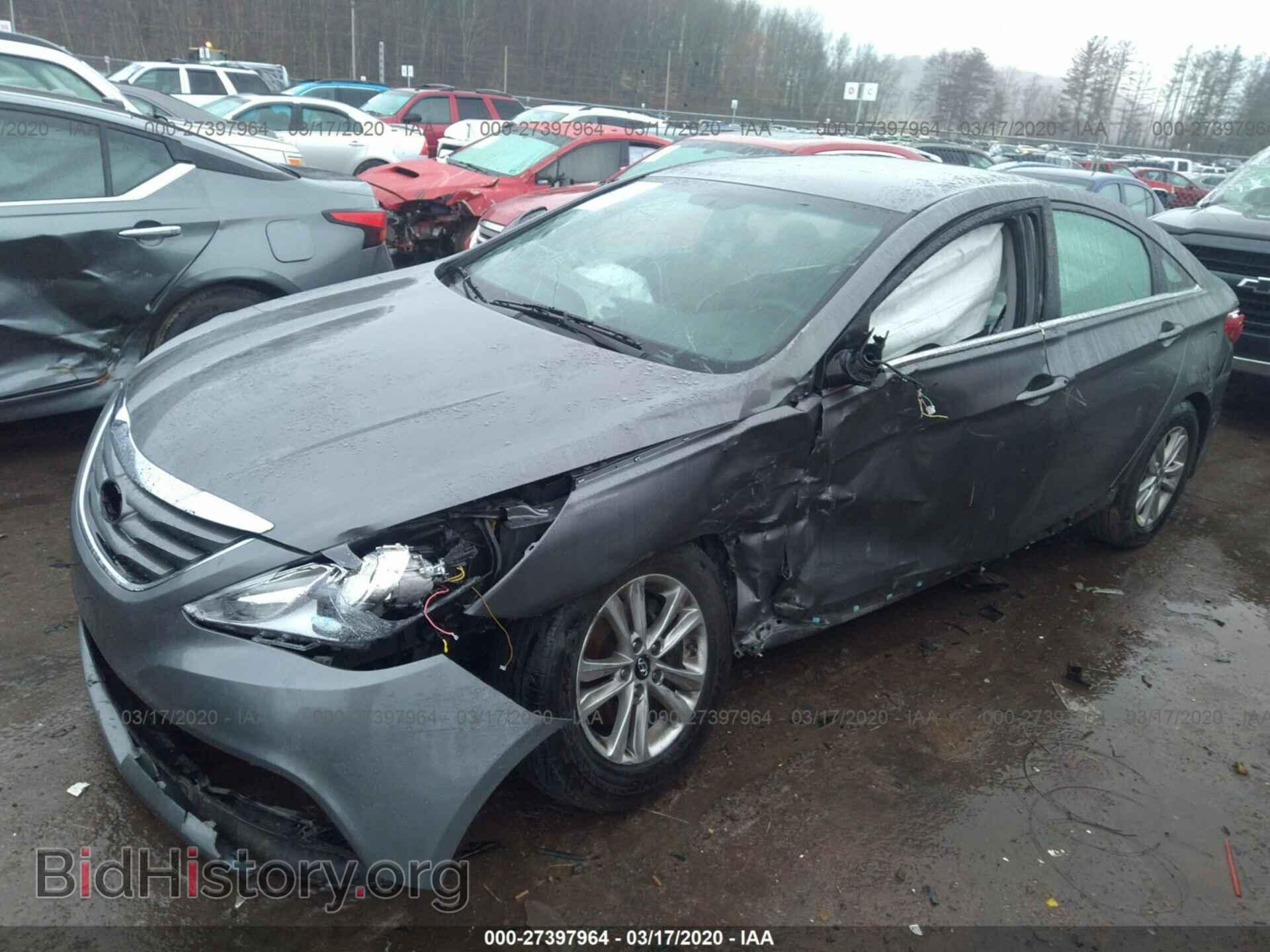 2014 HYUNDAI SONATA - VIN: 5NPEB4AC2EH821661 - Фото 2