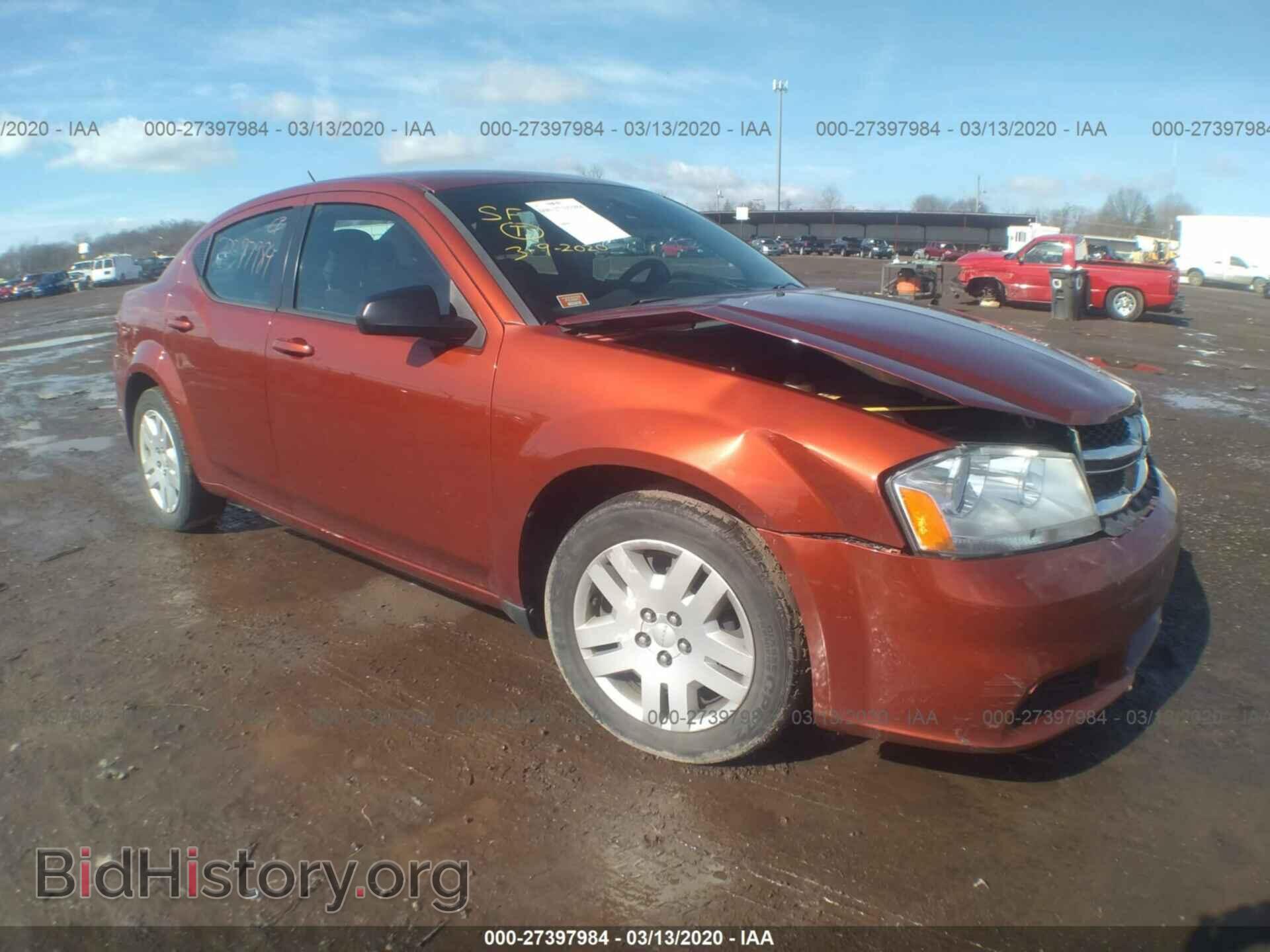 Фотография 1C3CDZAB4CN207251 - DODGE AVENGER 2012