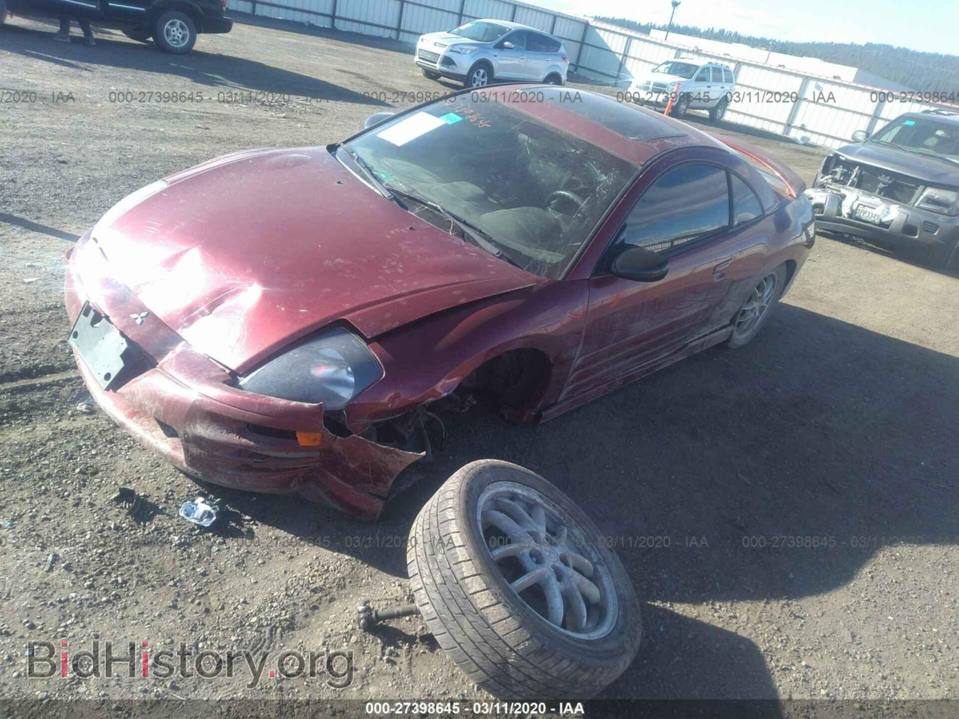 2002 MITSUBISHI ECLIPSE - VIN: 4A3AC54H32E079188 - Фото 2